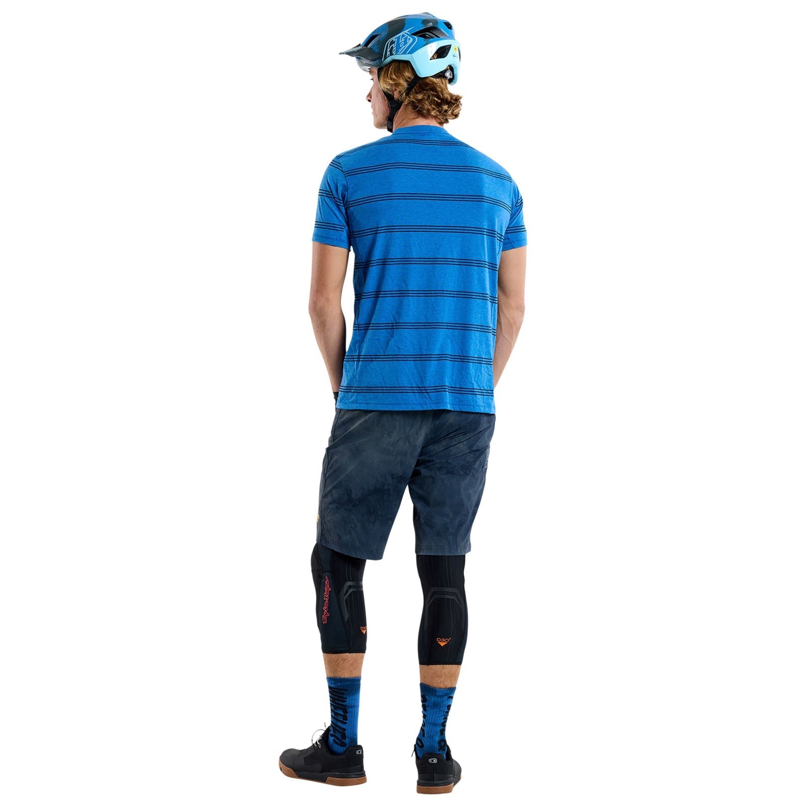 TLD Skyline Fahr-Kurzarm-T-Shirt Washed Out, Kobaltblau