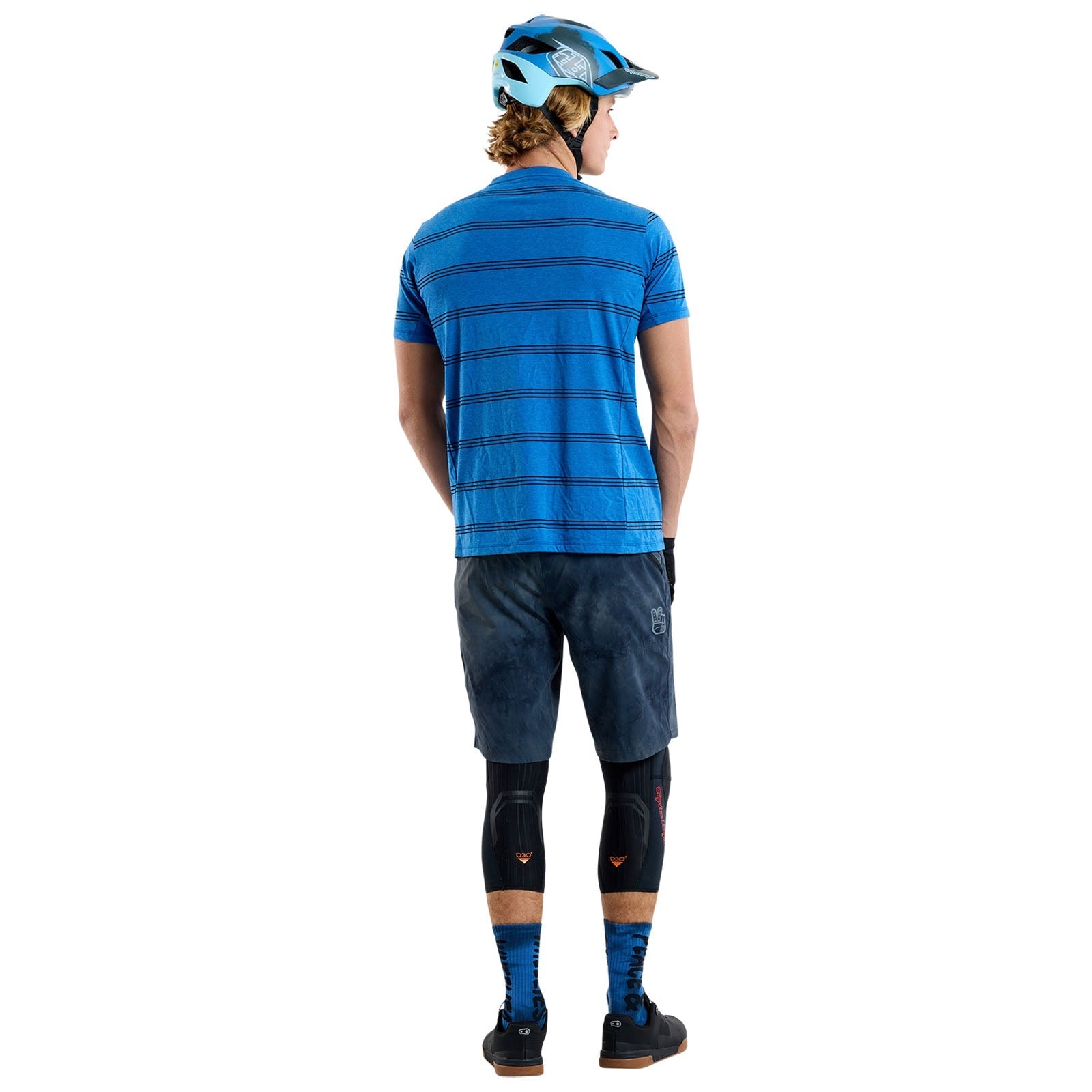 TLD Skyline Fahr-Kurzarm-T-Shirt Washed Out, Kobaltblau