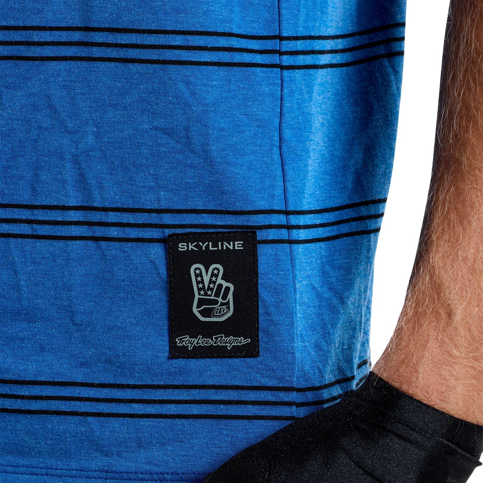 TLD Skyline Fahr-Kurzarm-T-Shirt Washed Out, Kobaltblau