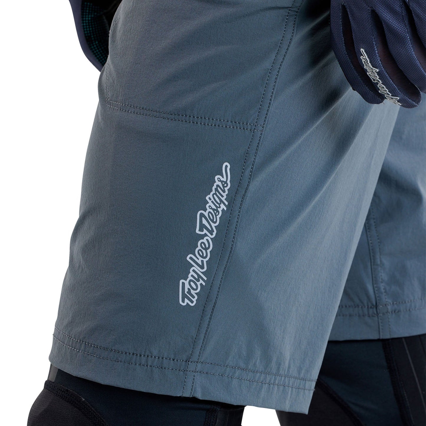 TLD Skyline Shorts mit Liner Mono, Stahlblau