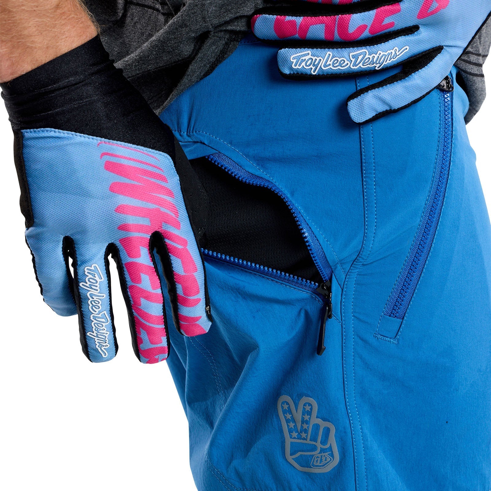 TLD Skyline Trail-Shorts Shell Washed Out, Kobaltblau