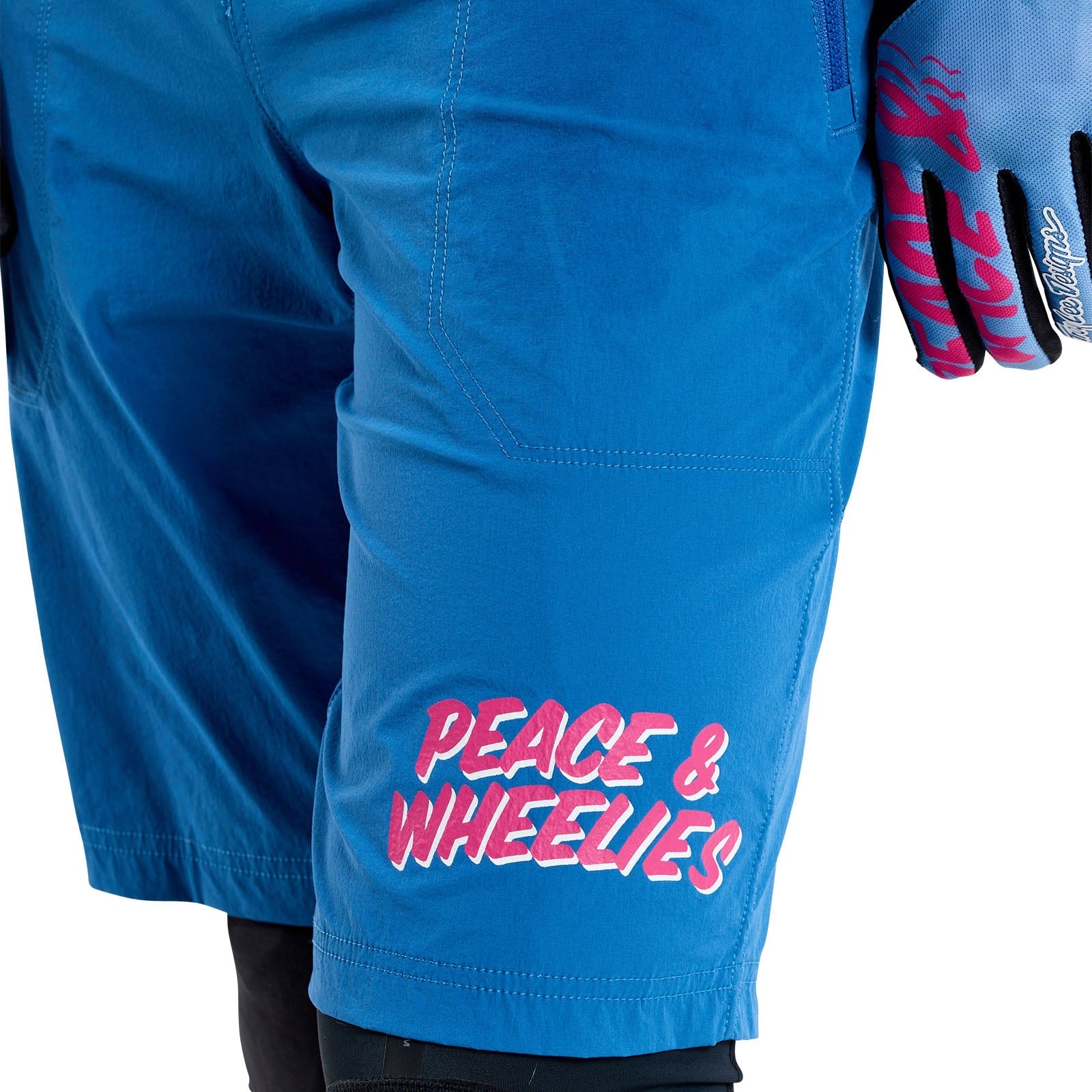 TLD Skyline Trail-Shorts mit Liner Washed Out, Kobaltblau