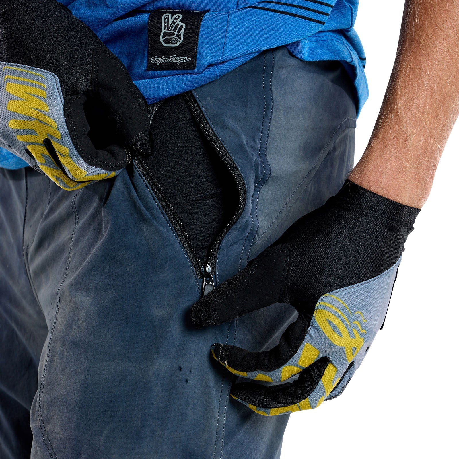TLD Skyline Trail-Shorts Shell Washed Out, Regenwolkengrau