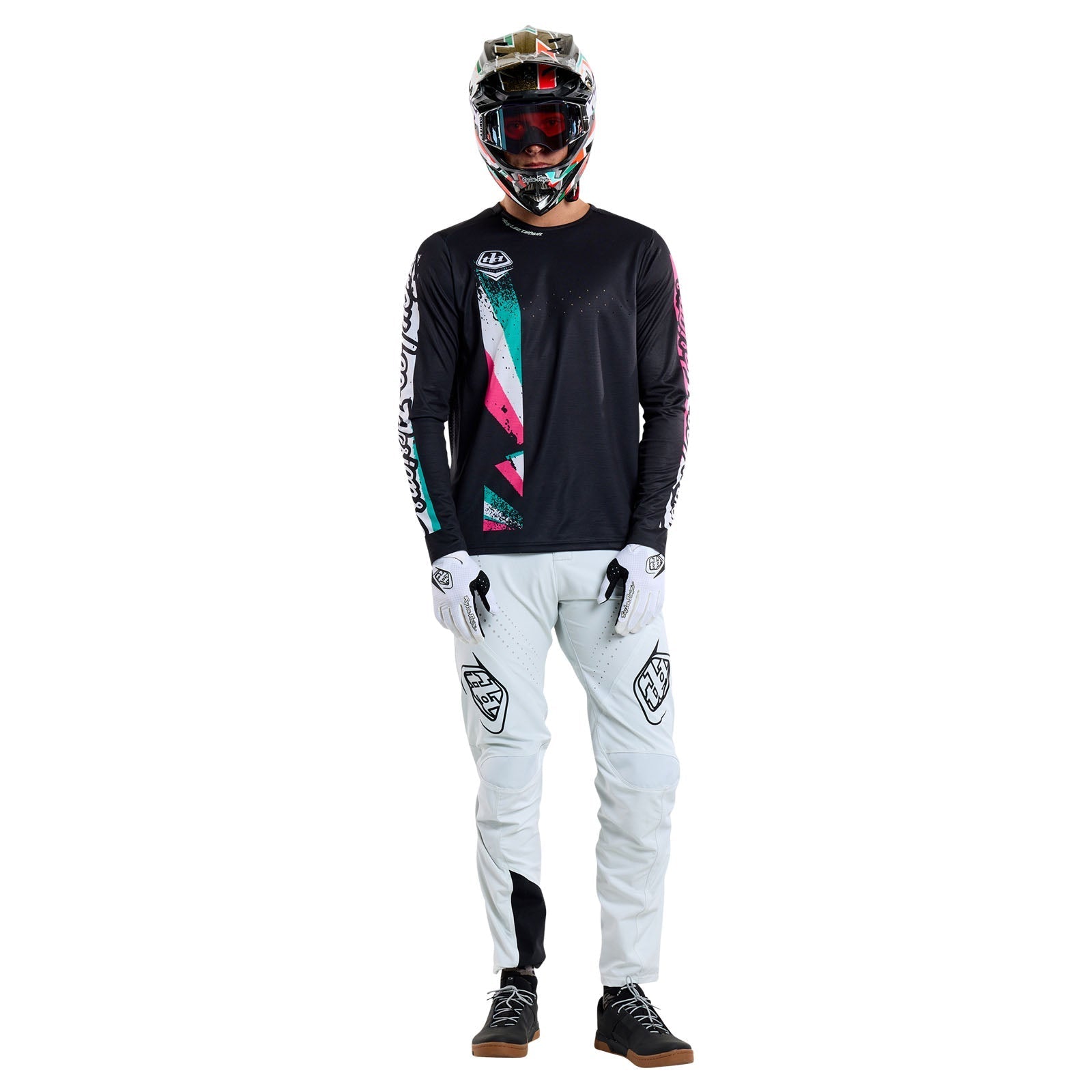 TLD Sprint-Trikot Full Pull, Schwarz