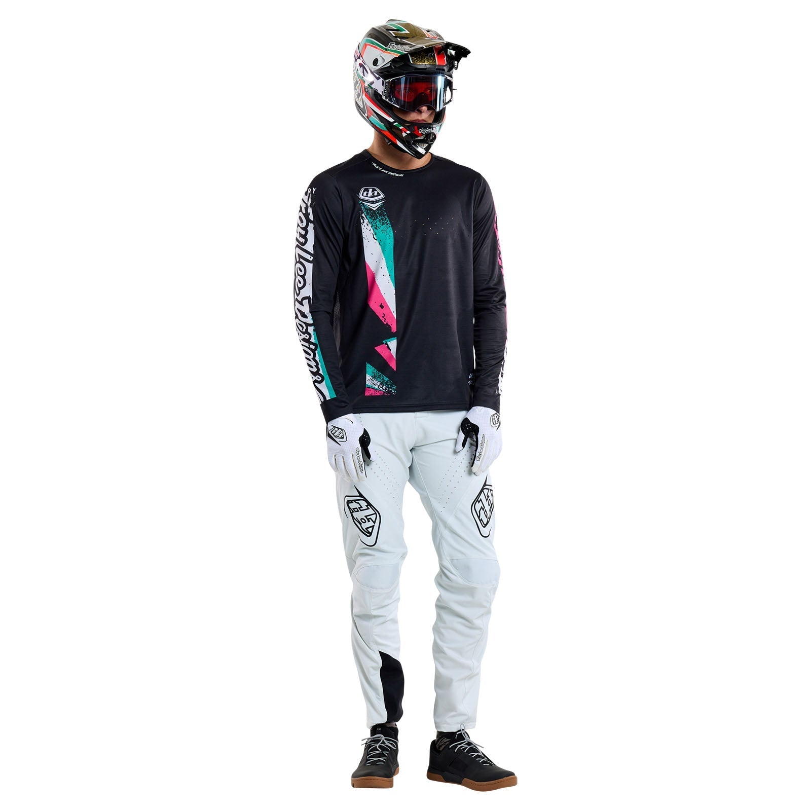 TLD Sprint-Trikot Full Pull, Schwarz