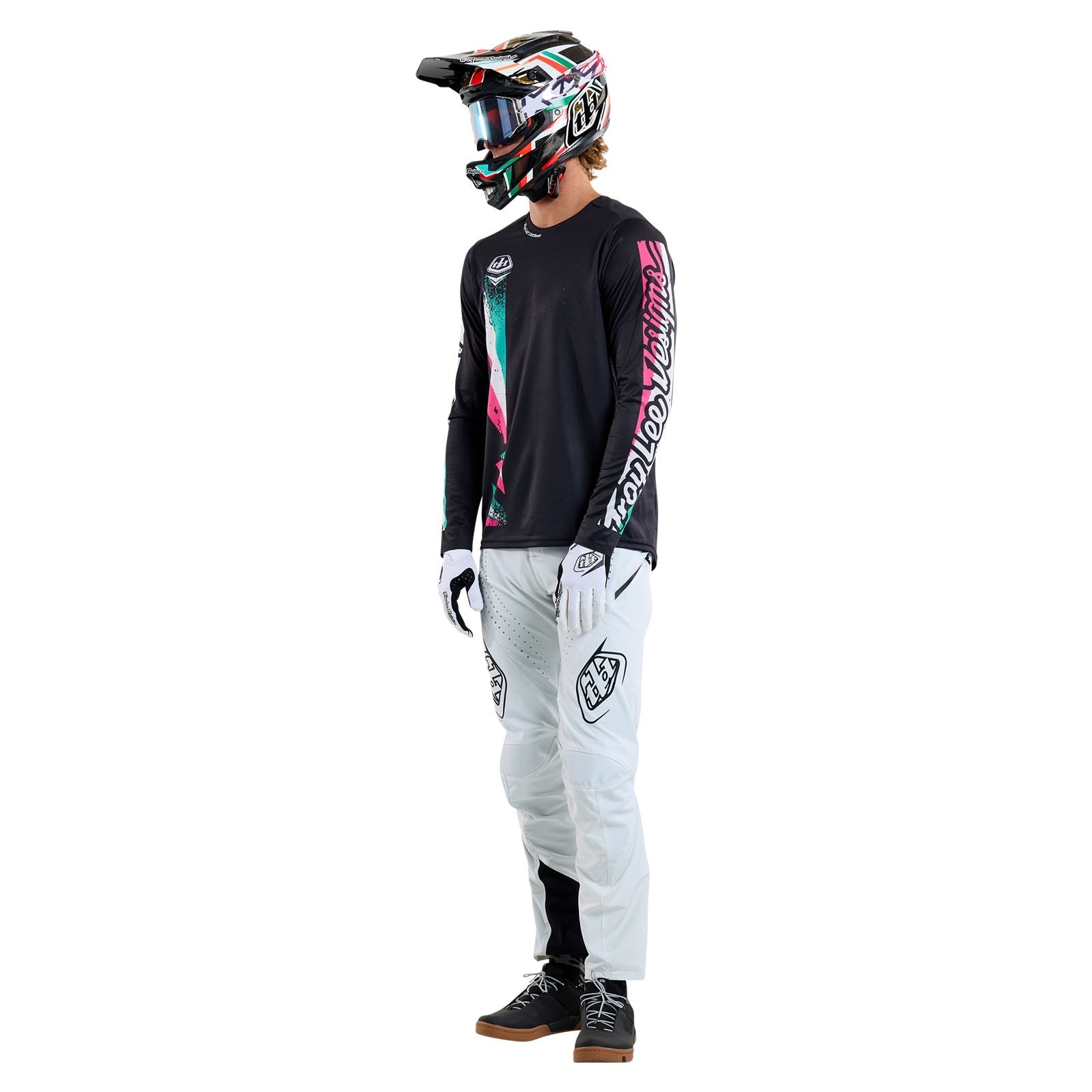 TLD Sprint-Trikot Full Pull, Schwarz