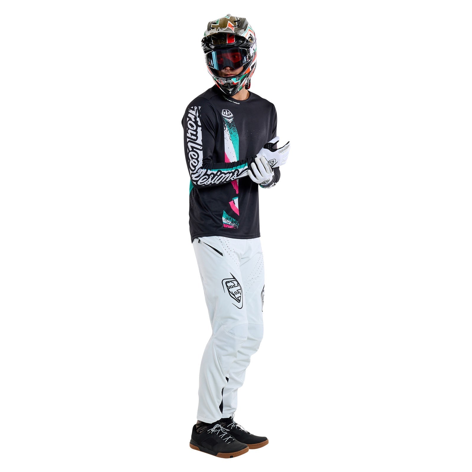 TLD Sprint-Trikot Full Pull, Schwarz