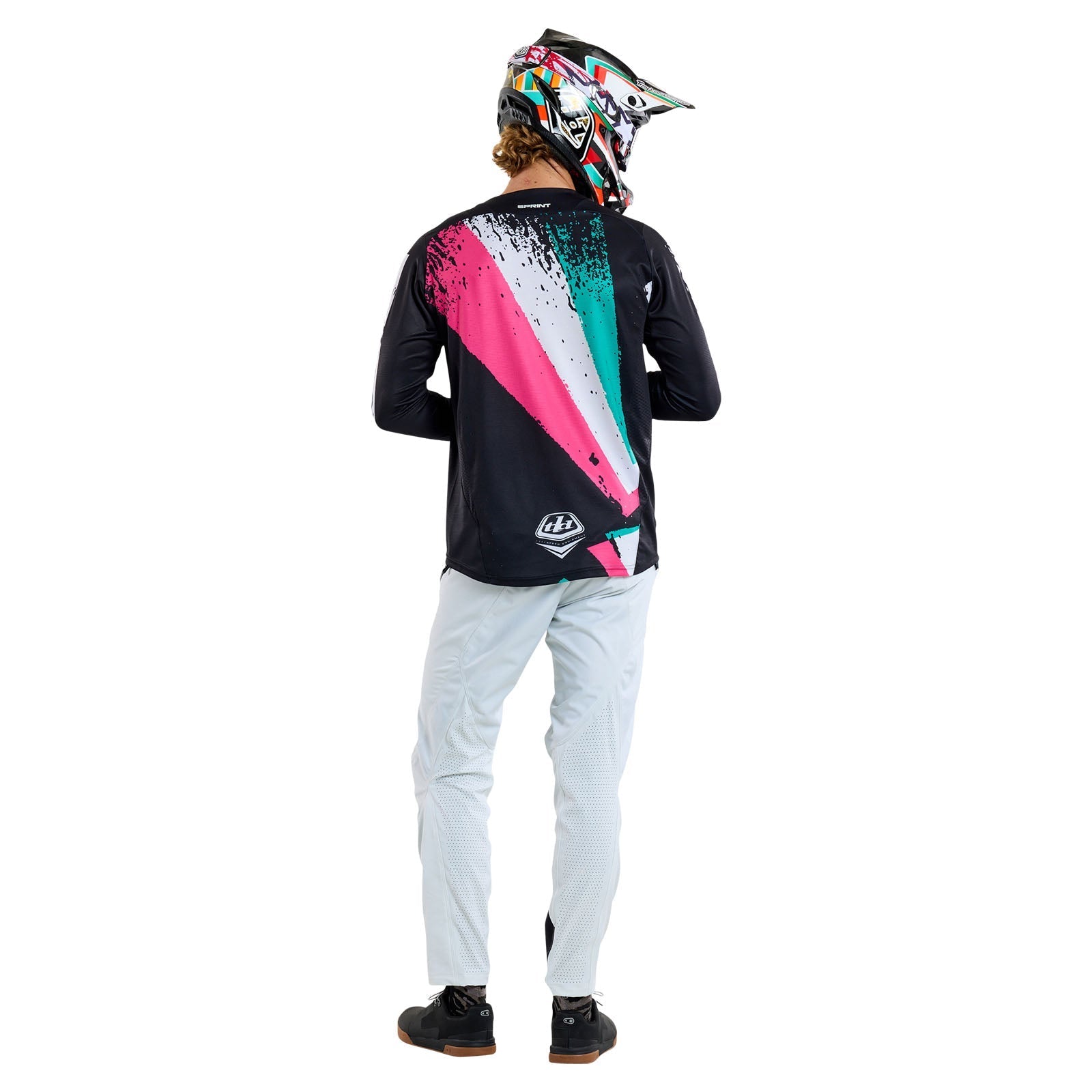 TLD Sprint-Trikot Full Pull, Schwarz