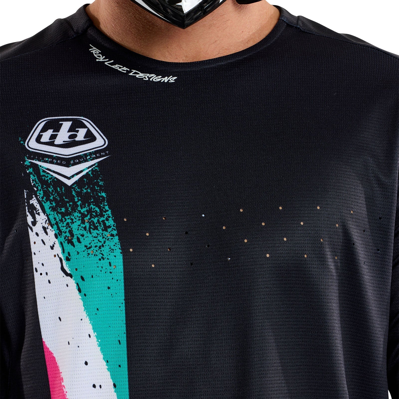 TLD Sprint-Trikot Full Pull, Schwarz