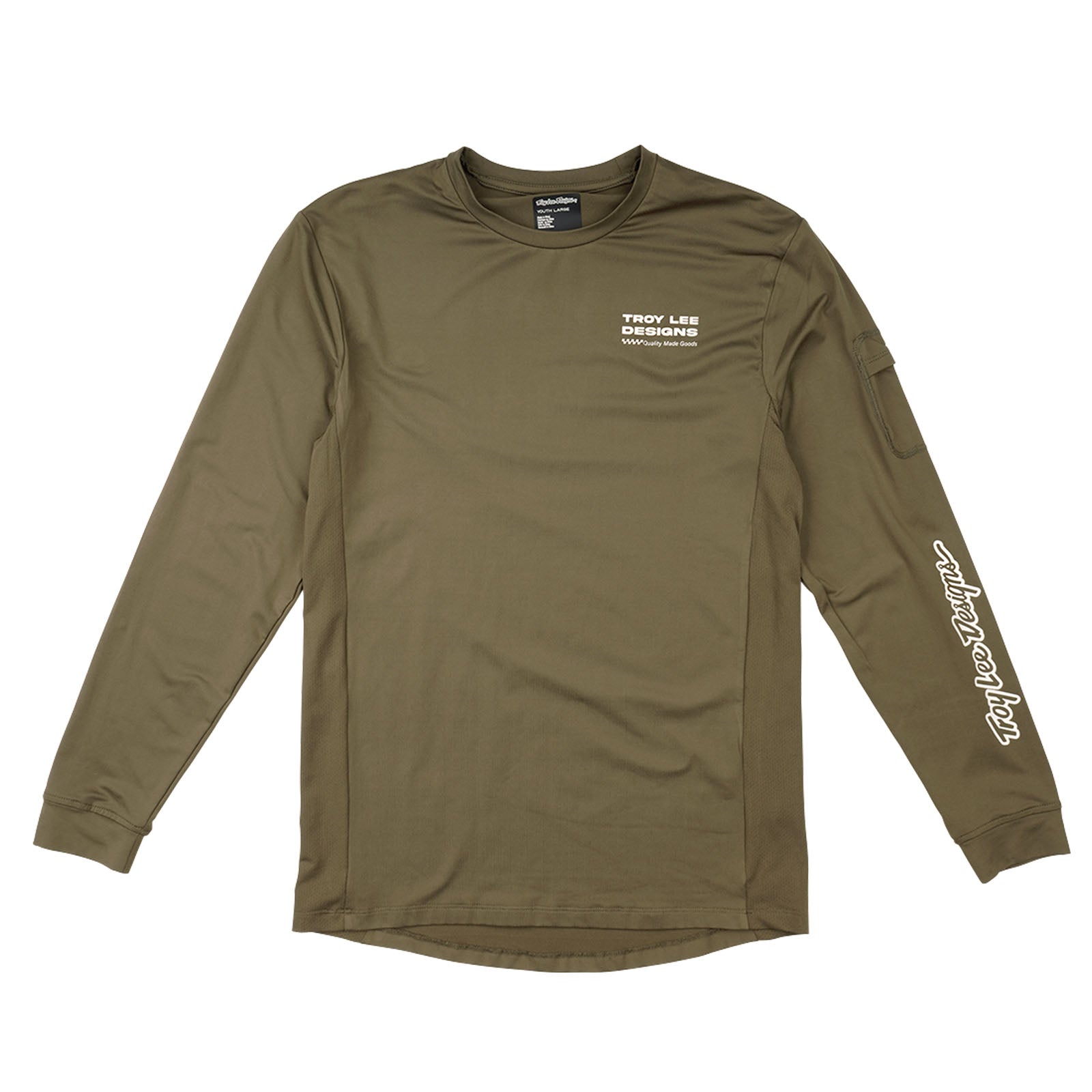 TLD Ruckus Fahr-Langarm-T-Shirt für Kinder Factory, Kaperngrün