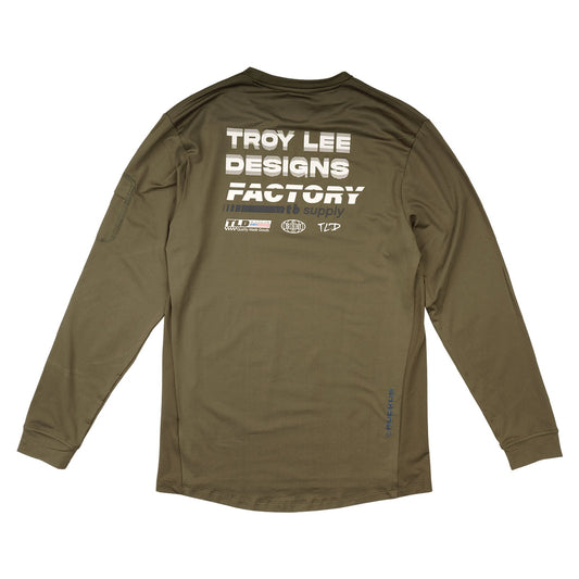 TLD Ruckus Fahr-Langarm-T-Shirt für Kinder Factory, Kaperngrün