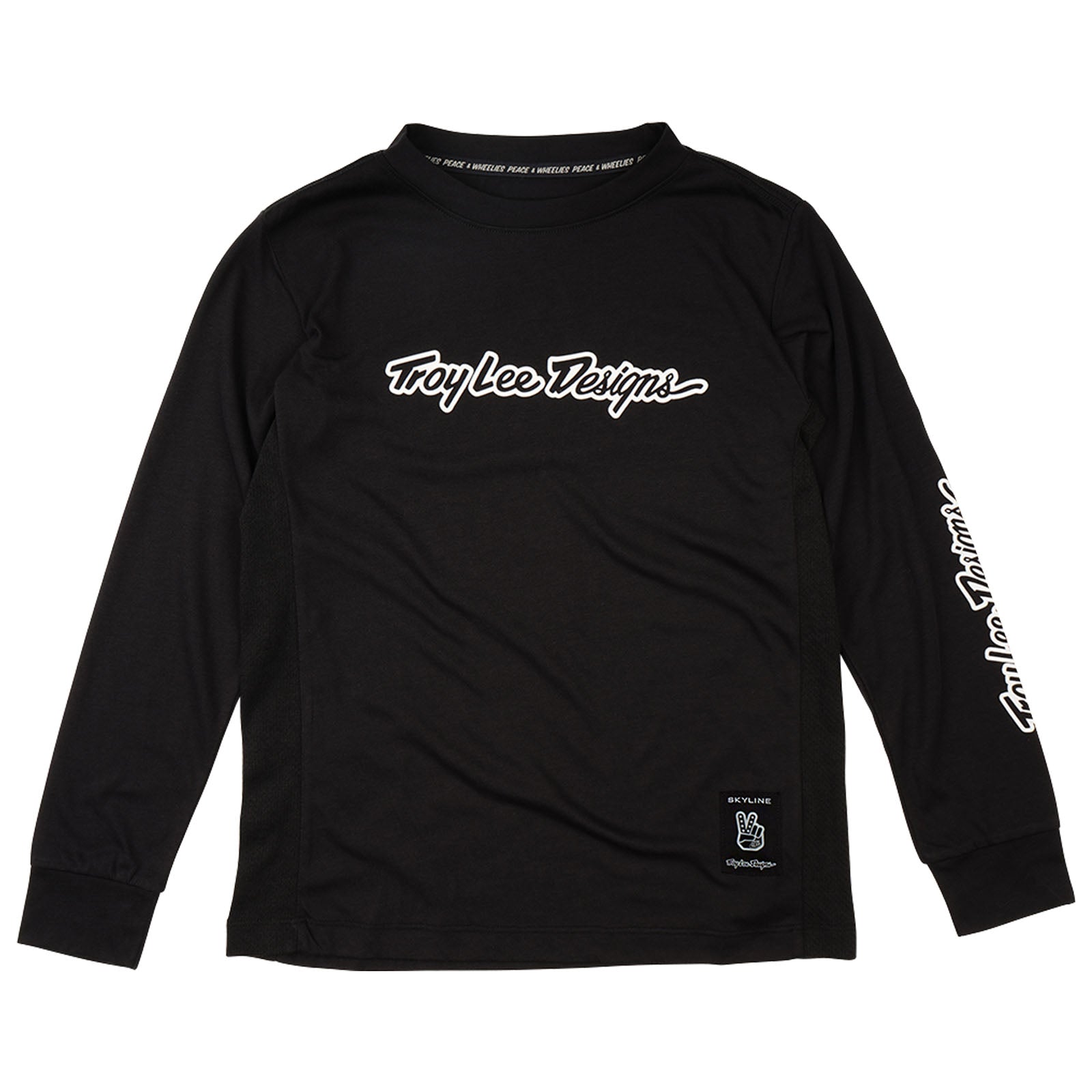 TLD Skyline Fahr-Langarm-T-Shirt für Kinder Signature, Schwarz