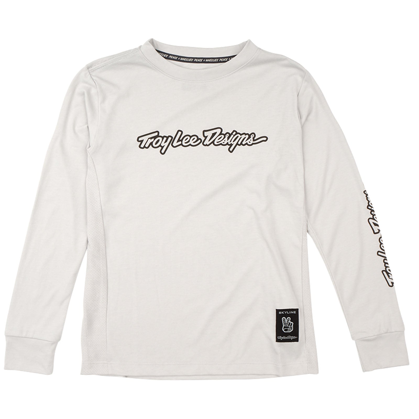 TLD Skyline Fahr-Langarm-T-Shirt für Kinder Signature, Dunstgrau