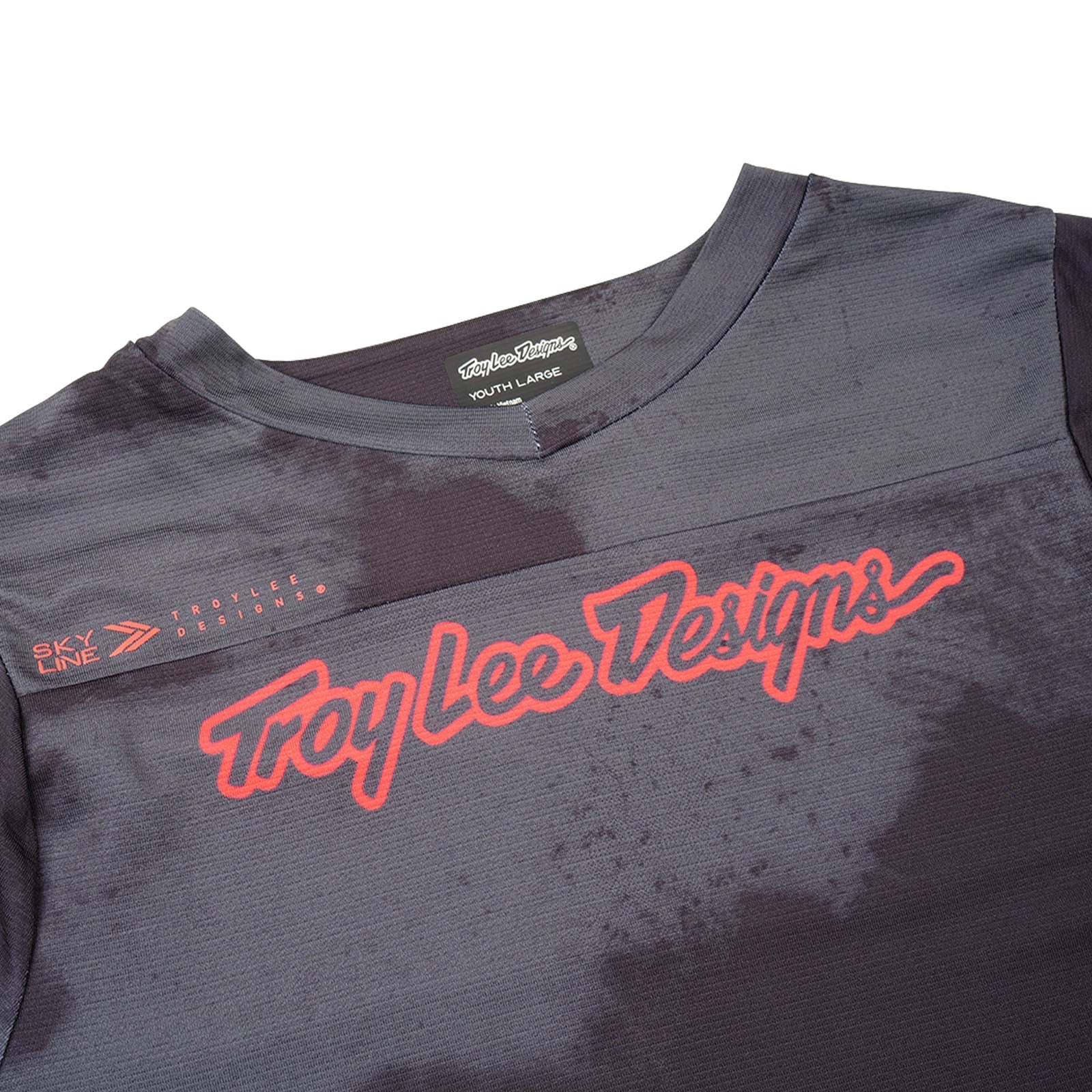 TLD Skyline Kurzarm-Trikot für Kinder Flared, Carbon