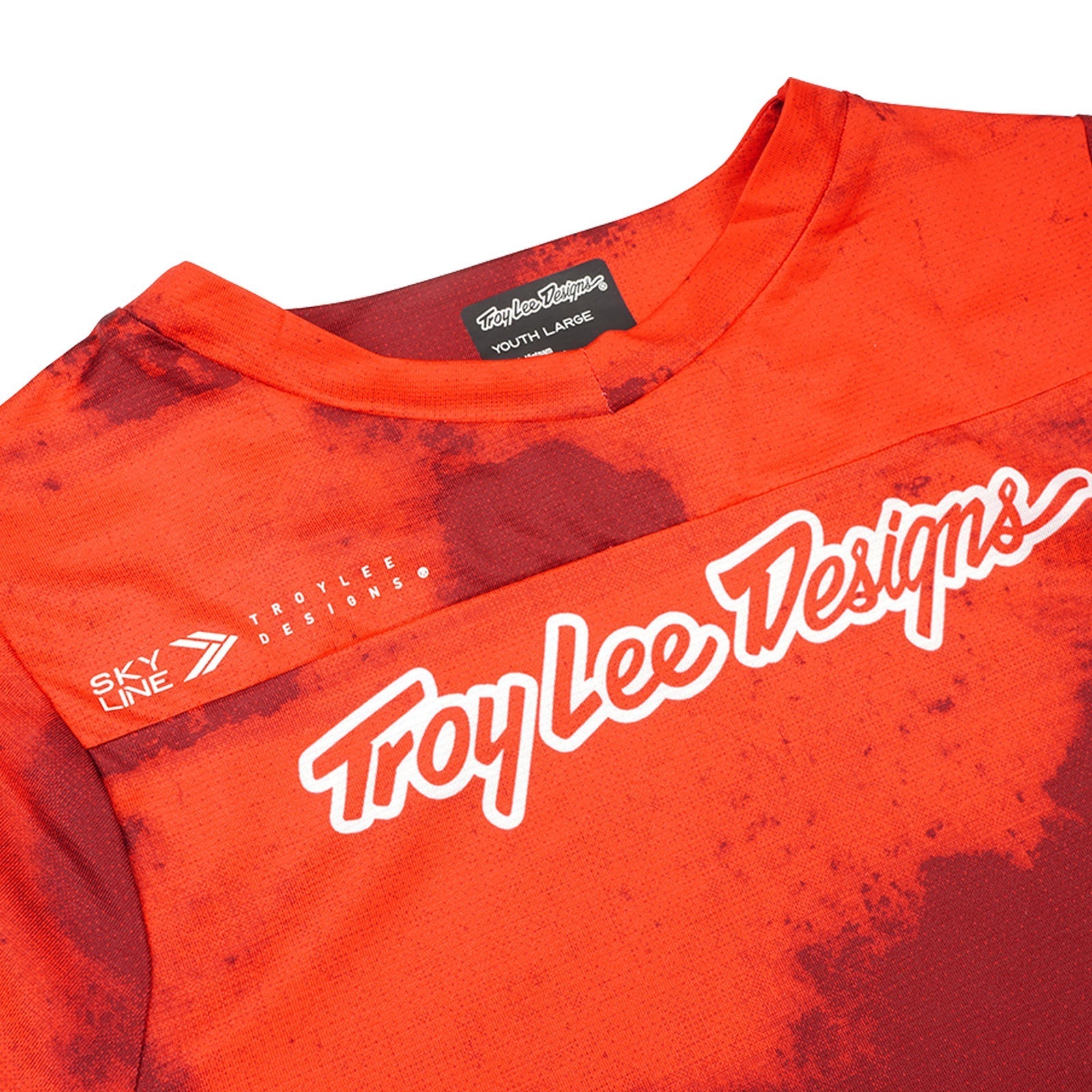 TLD Skyline Kurzarm-Trikot Flared, Feuerrot