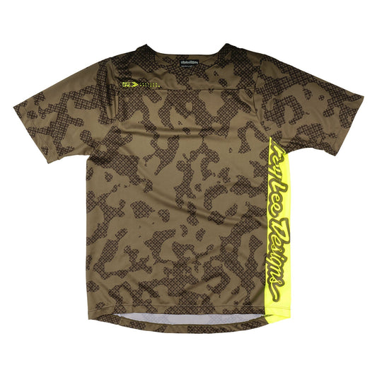 TLD Skyline Kurzarm-Trikot für Kinder Scrubland, Olivgrün