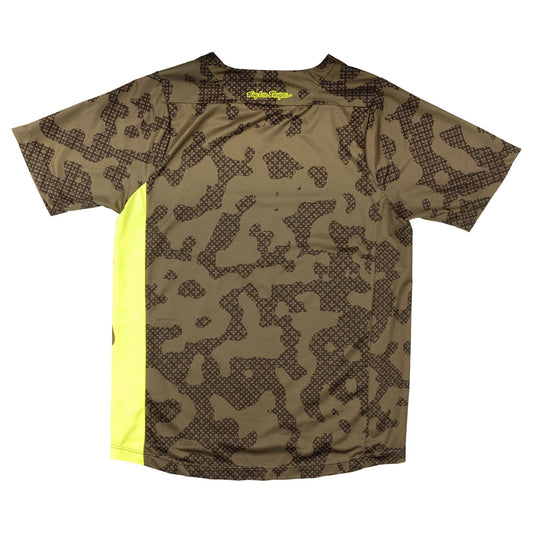 TLD Skyline Kurzarm-Trikot für Kinder Scrubland, Olivgrün