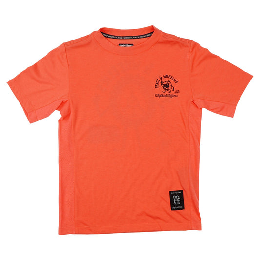 TLD Skyline Fahr-Kurzarm-T-Shirt für Kinder P&W, Melone
