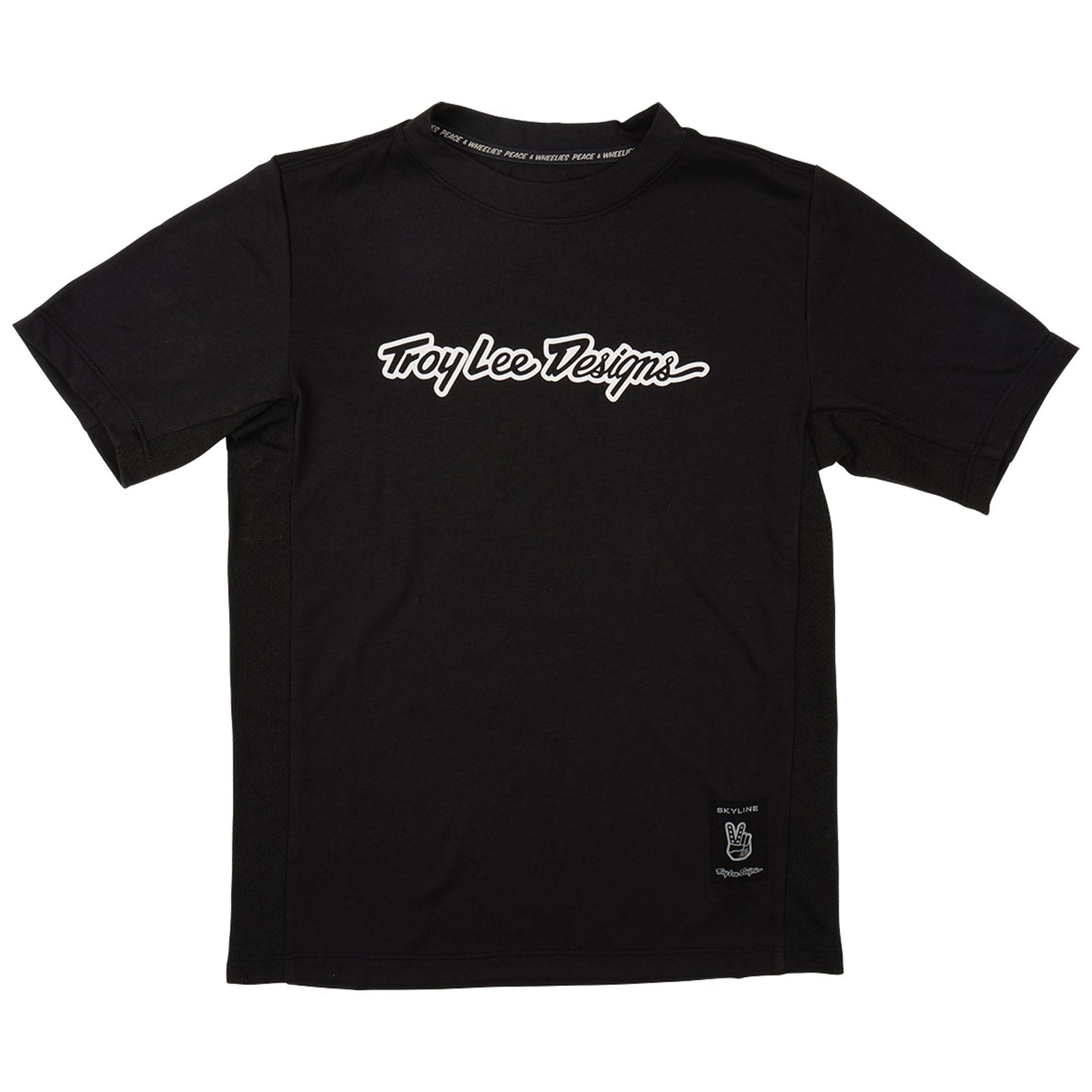 TLD Skyline Fahr-Kurzarm-T-Shirt für Kinder Signature, Schwarz
