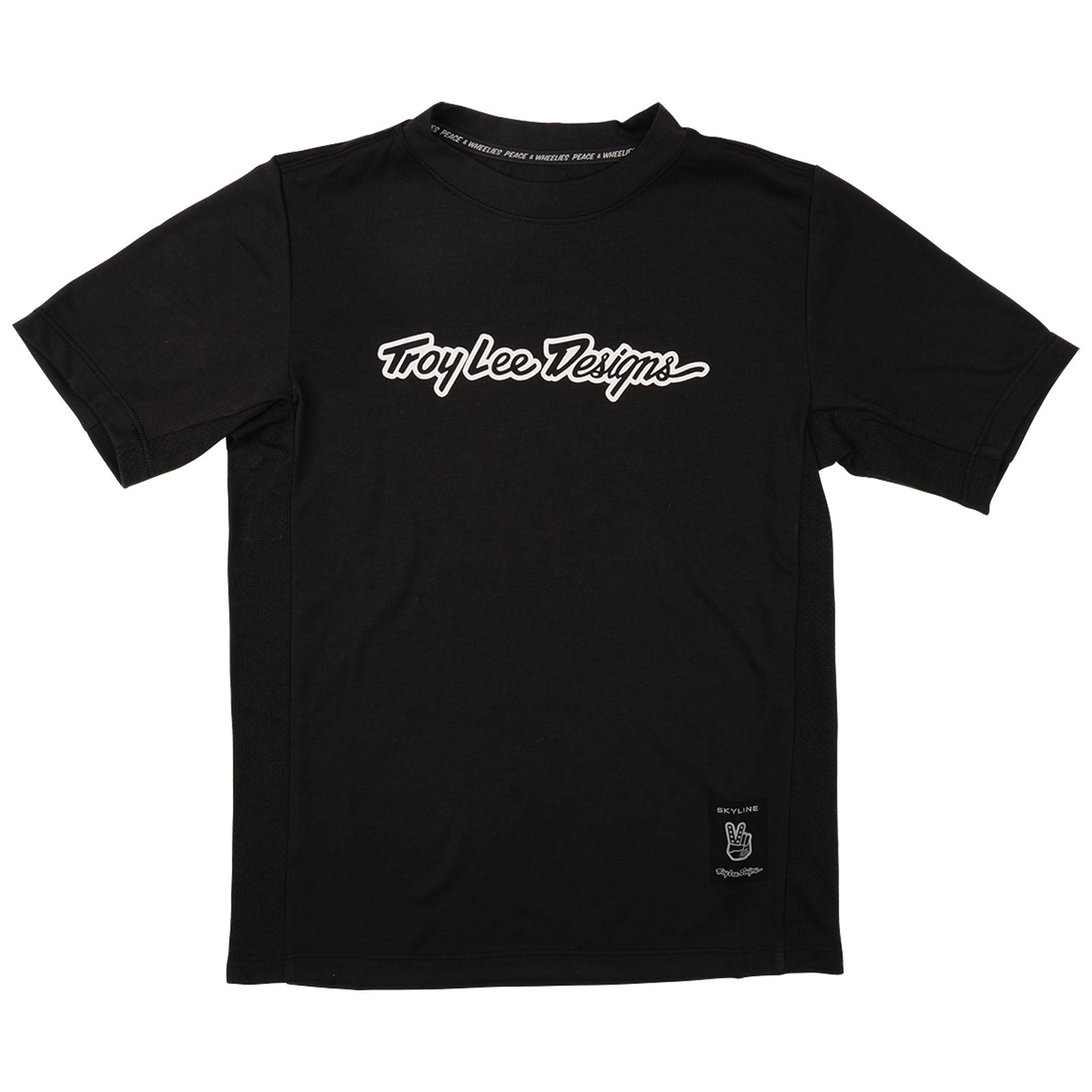 TLD Skyline Fahr-Kurzarm-T-Shirt für Kinder Signature, Schwarz