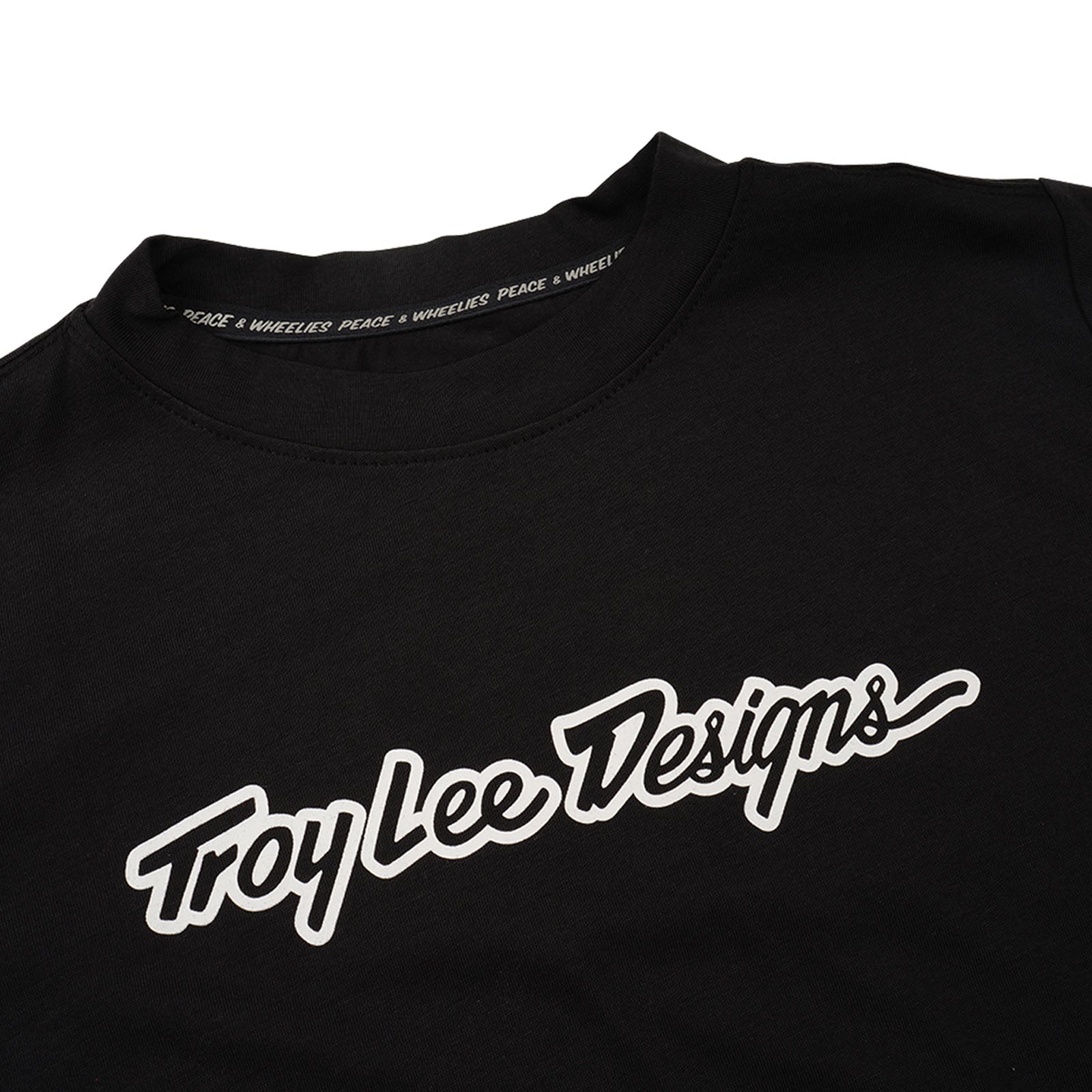 TLD Skyline Fahr-Kurzarm-T-Shirt für Kinder Signature, Schwarz