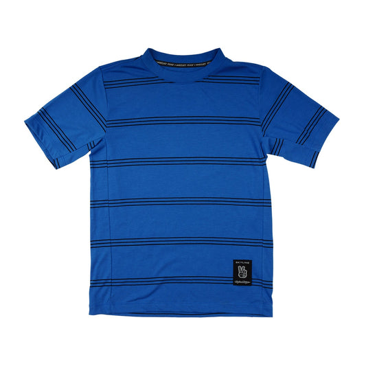 TLD Skyline Fahr-Kurzarm-T-Shirt für Kinder Washed Out, Kobaltblau