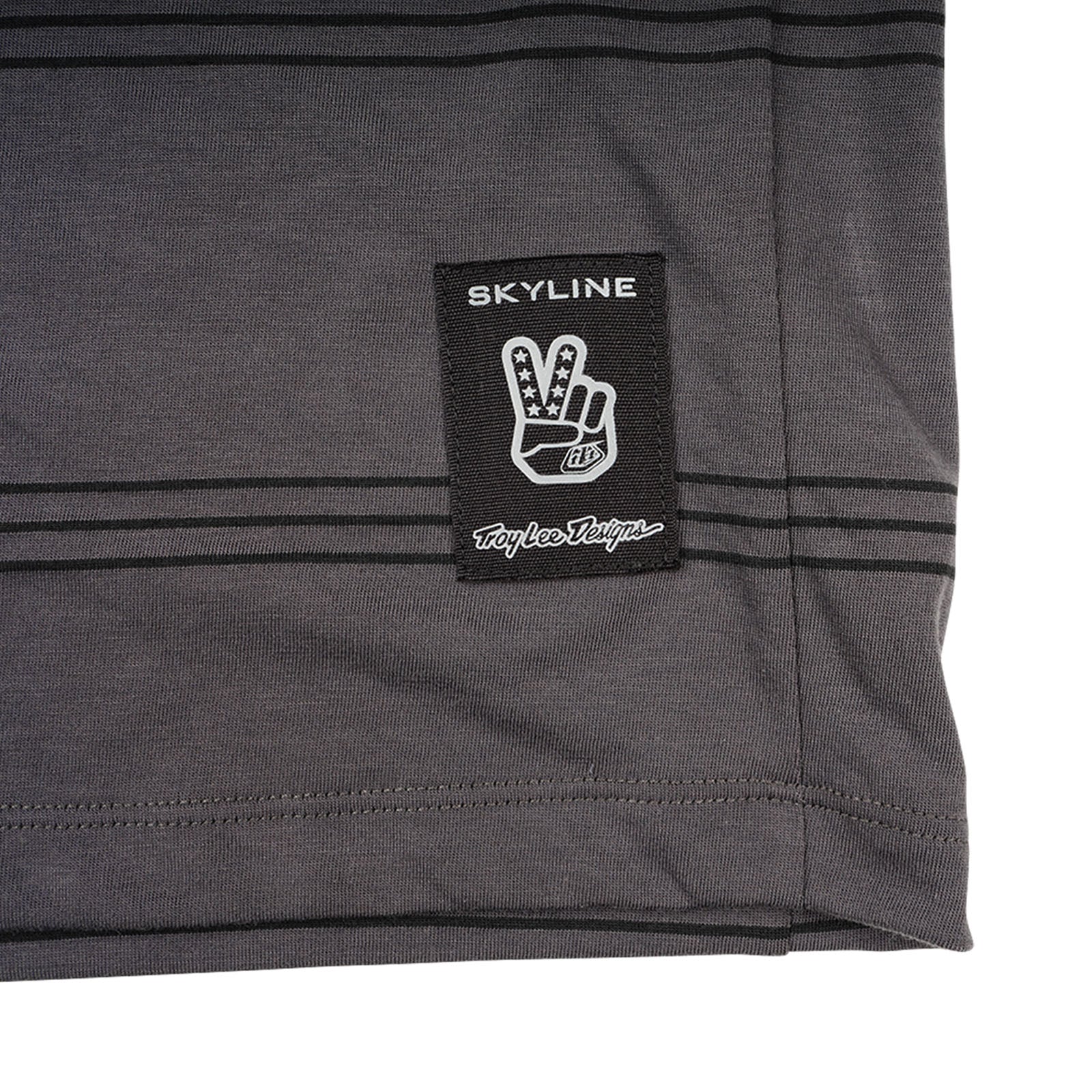 TLD Skyline Fahr-Kurzarm-T-Shirt für Kinder Washed Out, Rauchgrau