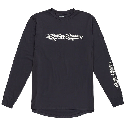 TLD Ruckus Fahr-Langarm-T-Shirt für Kinder Burn Out, Carbon