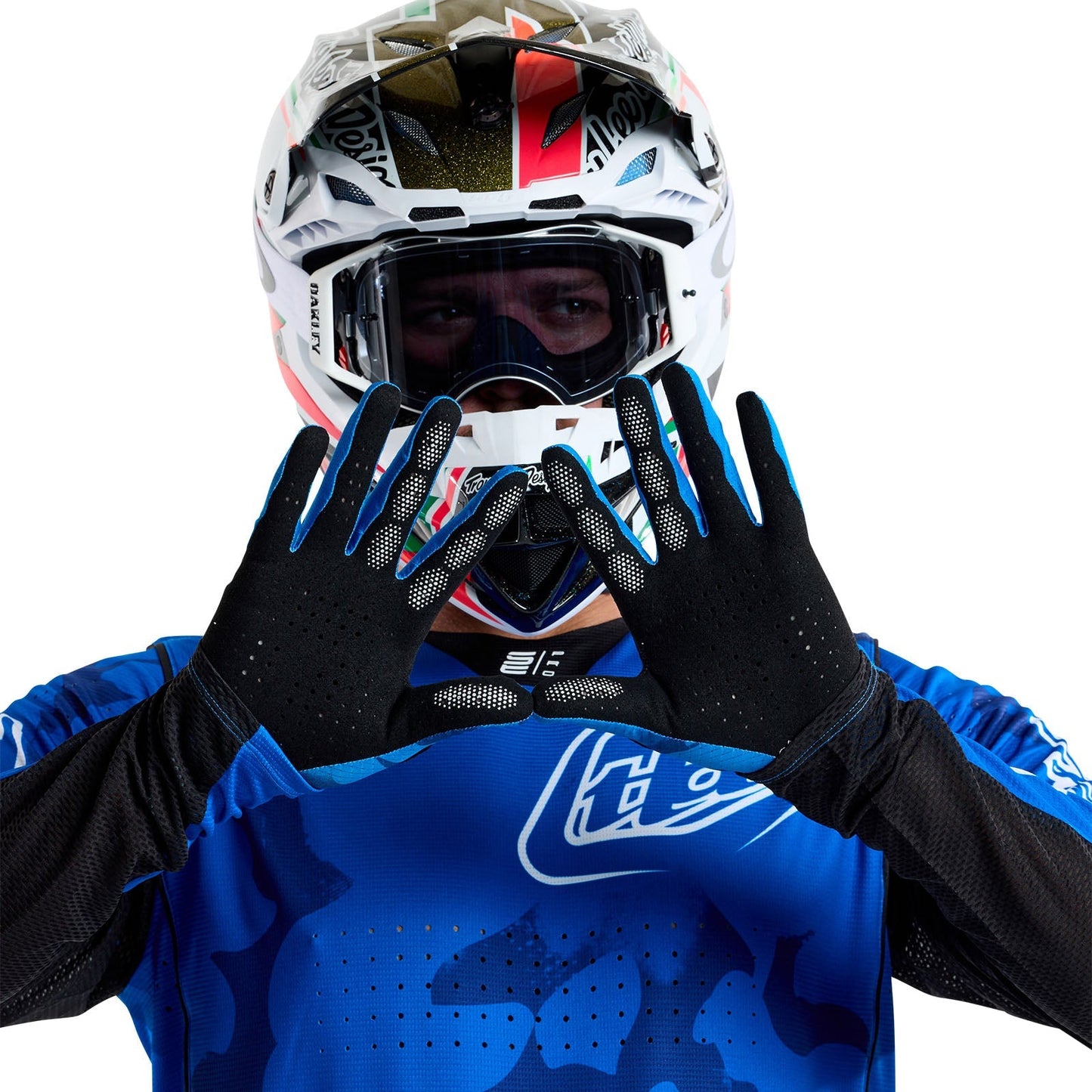 TLD Air-Handschuhe Blotted, Hellblau