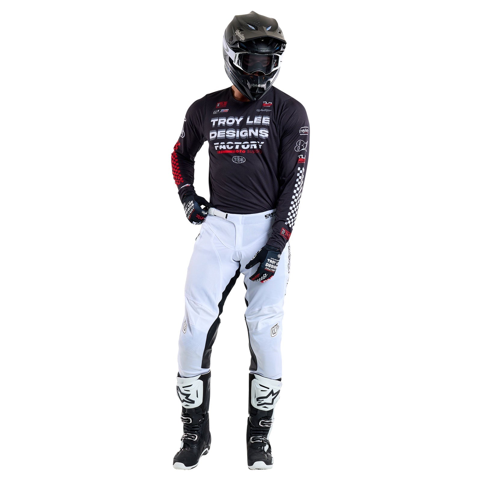 TLD GP Pro Air-Trikot Factory, Schwarz