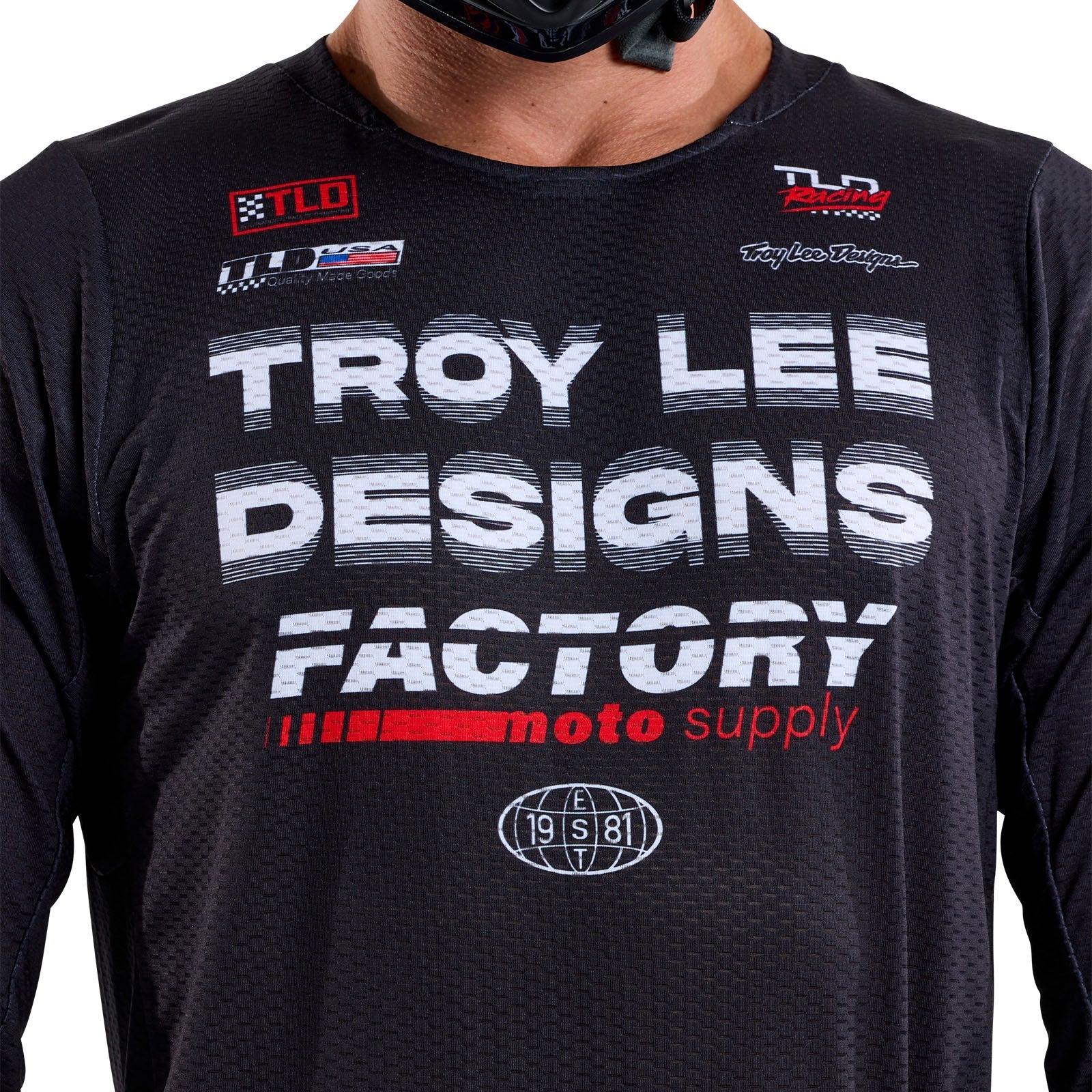 TLD GP Pro Air-Trikot Factory, Schwarz