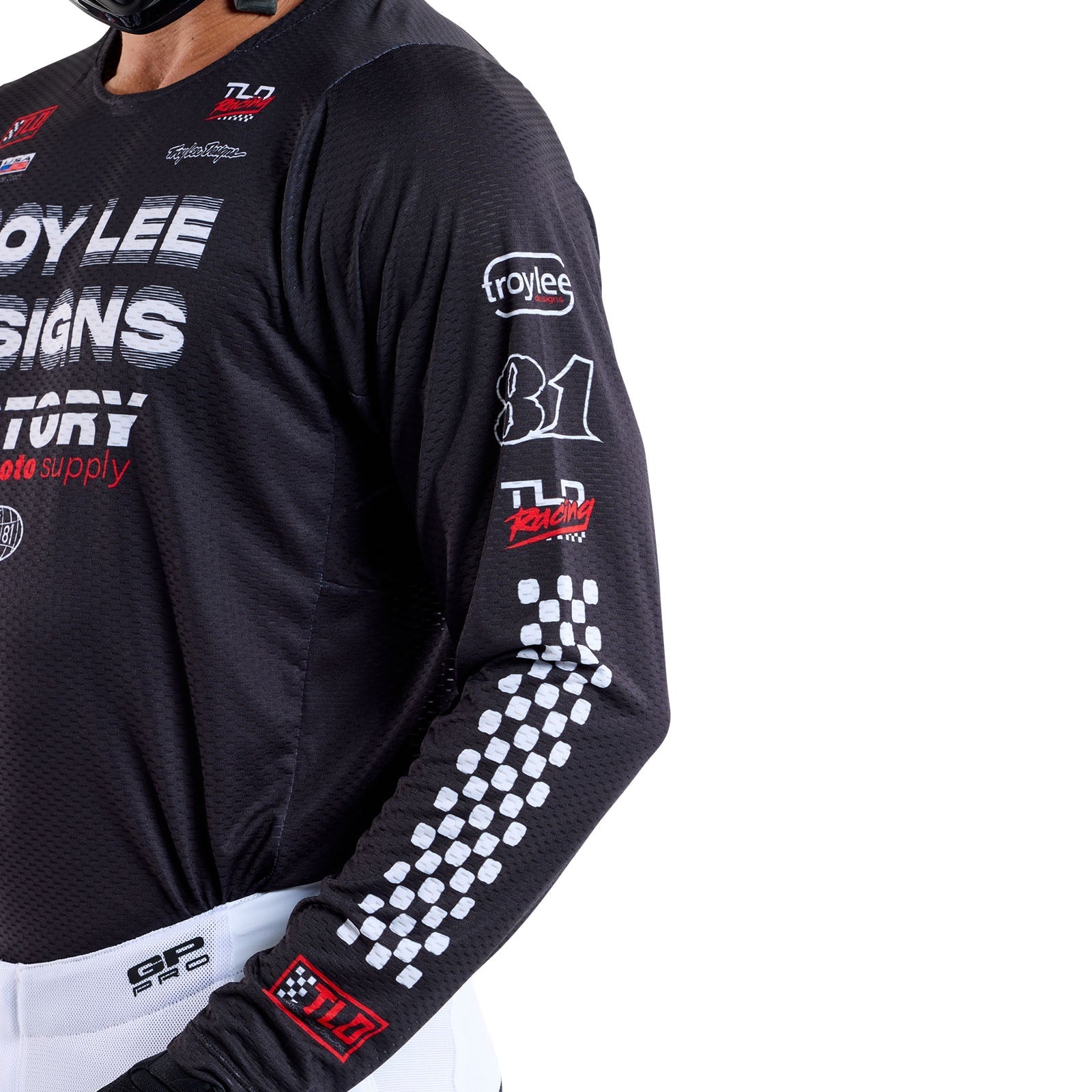 TLD GP Pro Air-Trikot Factory, Schwarz