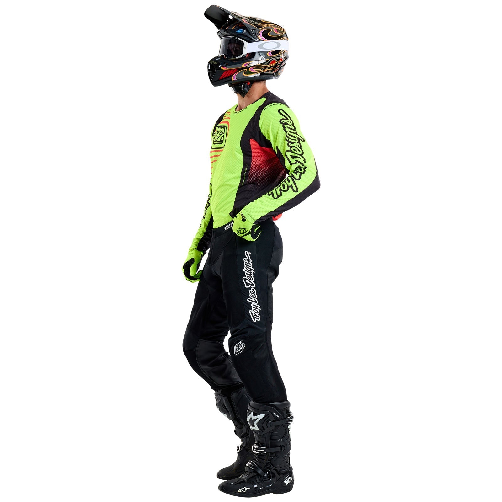 TLD GP Pro Air-Trikot Ripple, Glo Yellow/Infra Red