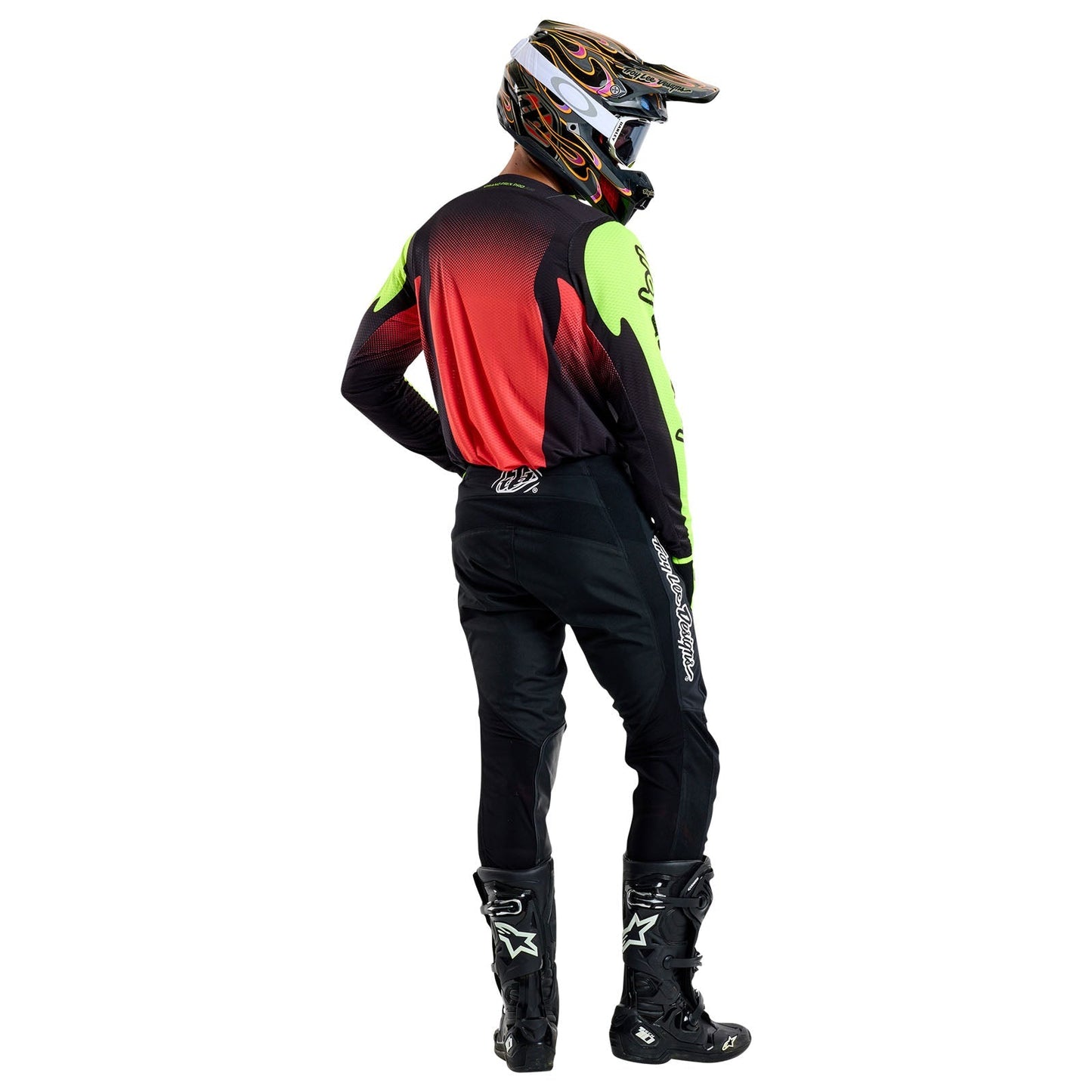 TLD GP Pro Air-Trikot Ripple, Glo Yellow/Infra Red