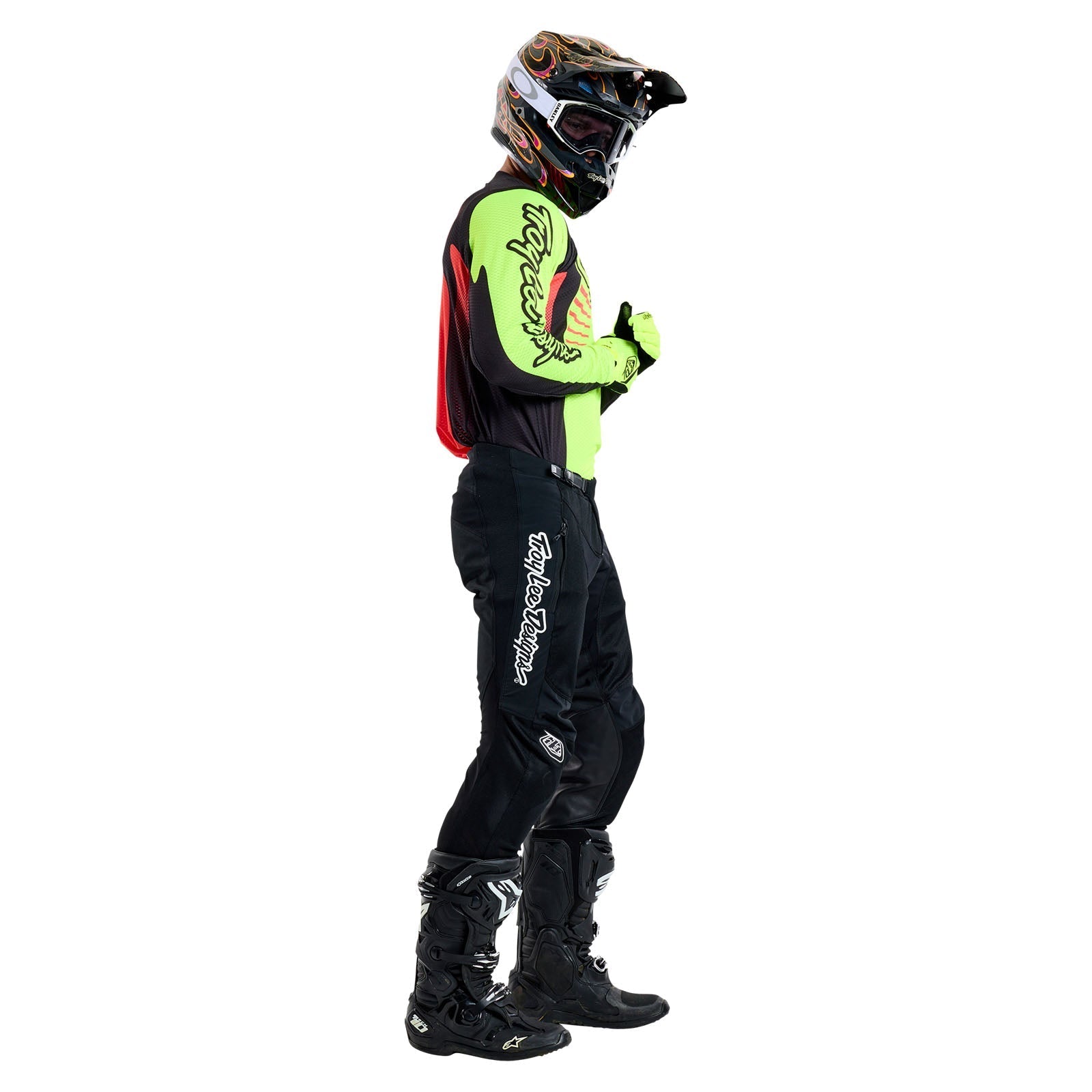TLD GP Pro Air-Trikot Ripple, Glo Yellow/Infra Red