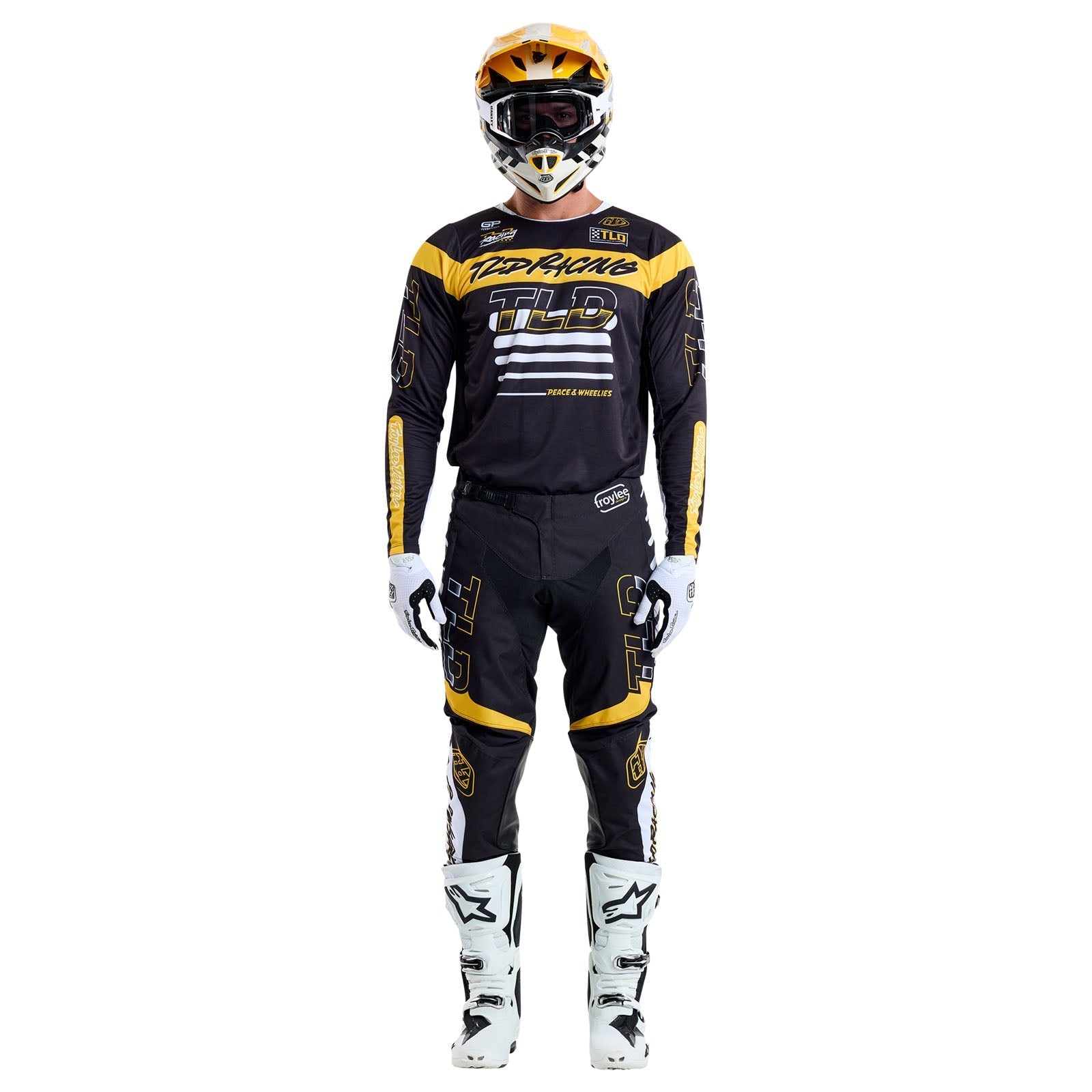 TLD GP Pro-Trikot Fünfzig-50, Schwarz/Gold
