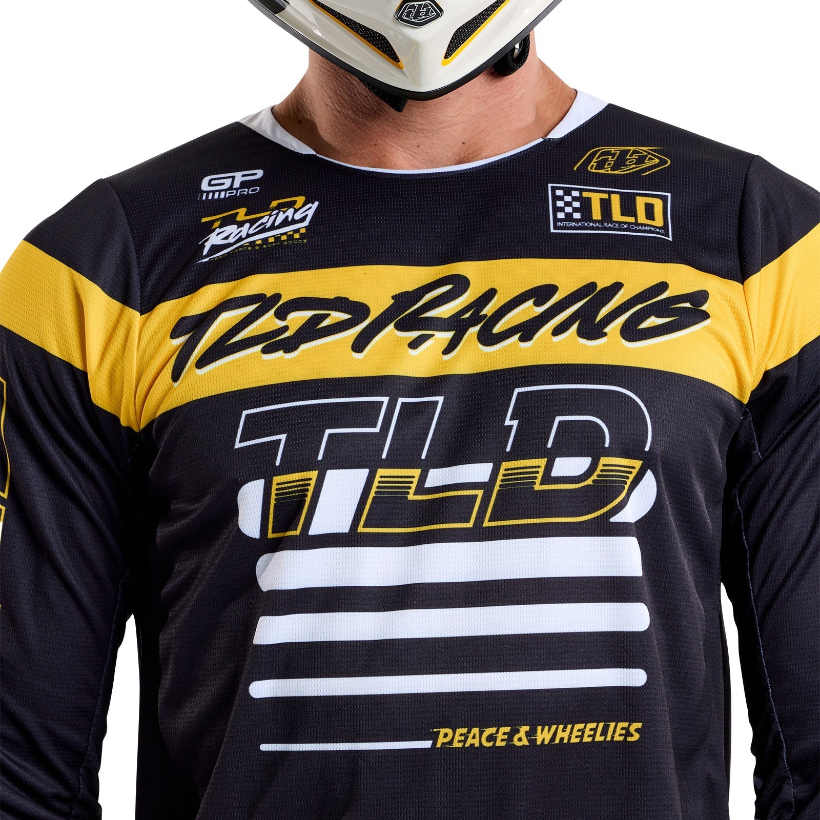 TLD GP Pro-Trikot Fünfzig-50, Schwarz/Gold