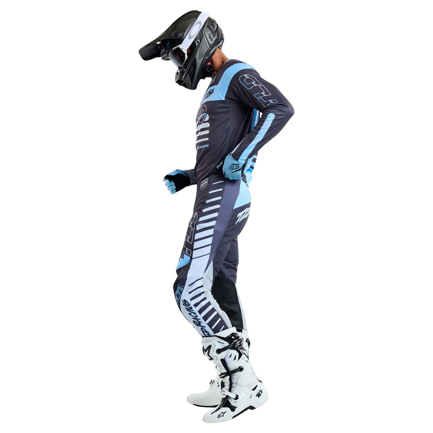 TLD GP Pro-Trikot Fünfzig-50, Anthrazit/Rauchgrau