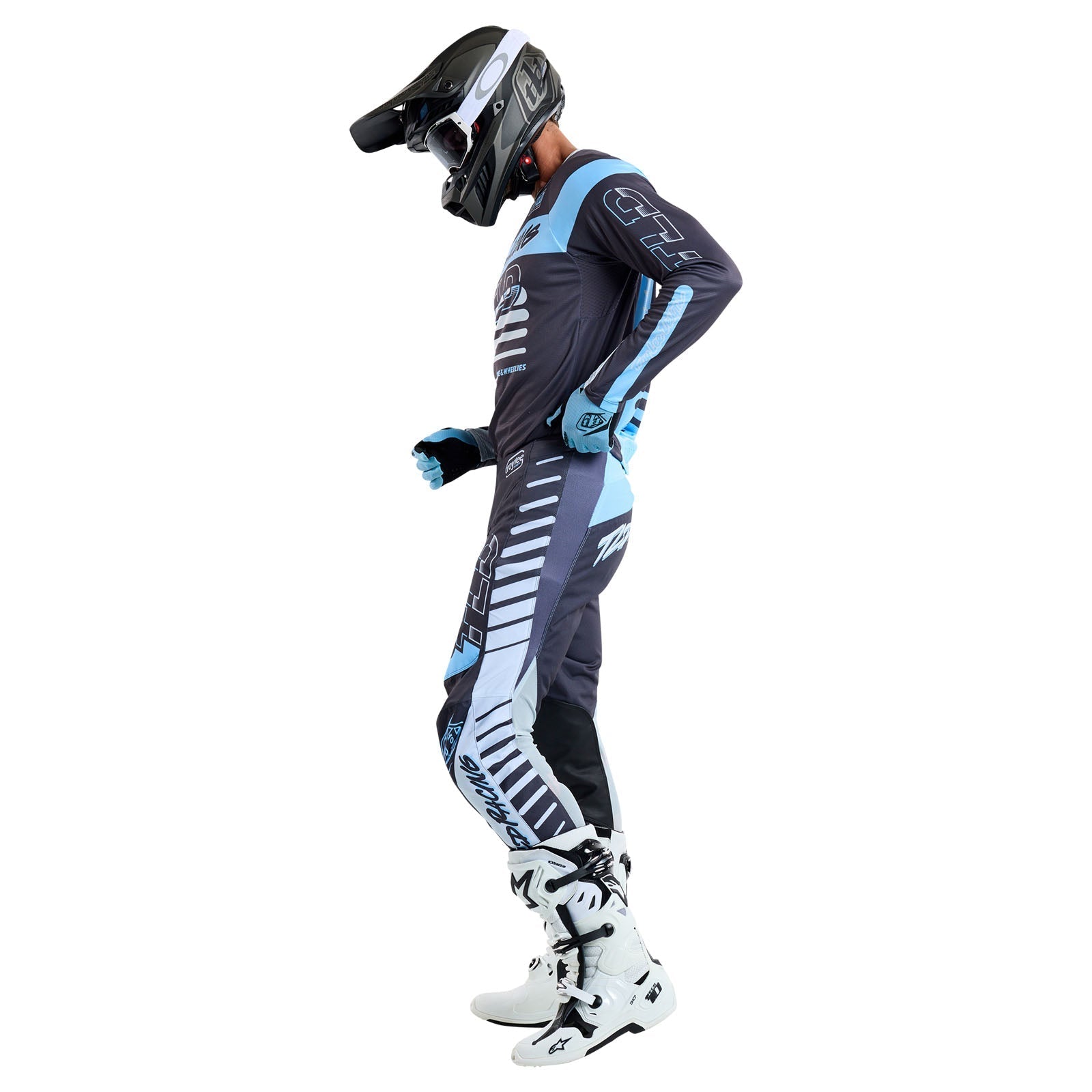 TLD GP Pro-Trikot Fünfzig-50, Anthrazit/Rauchgrau