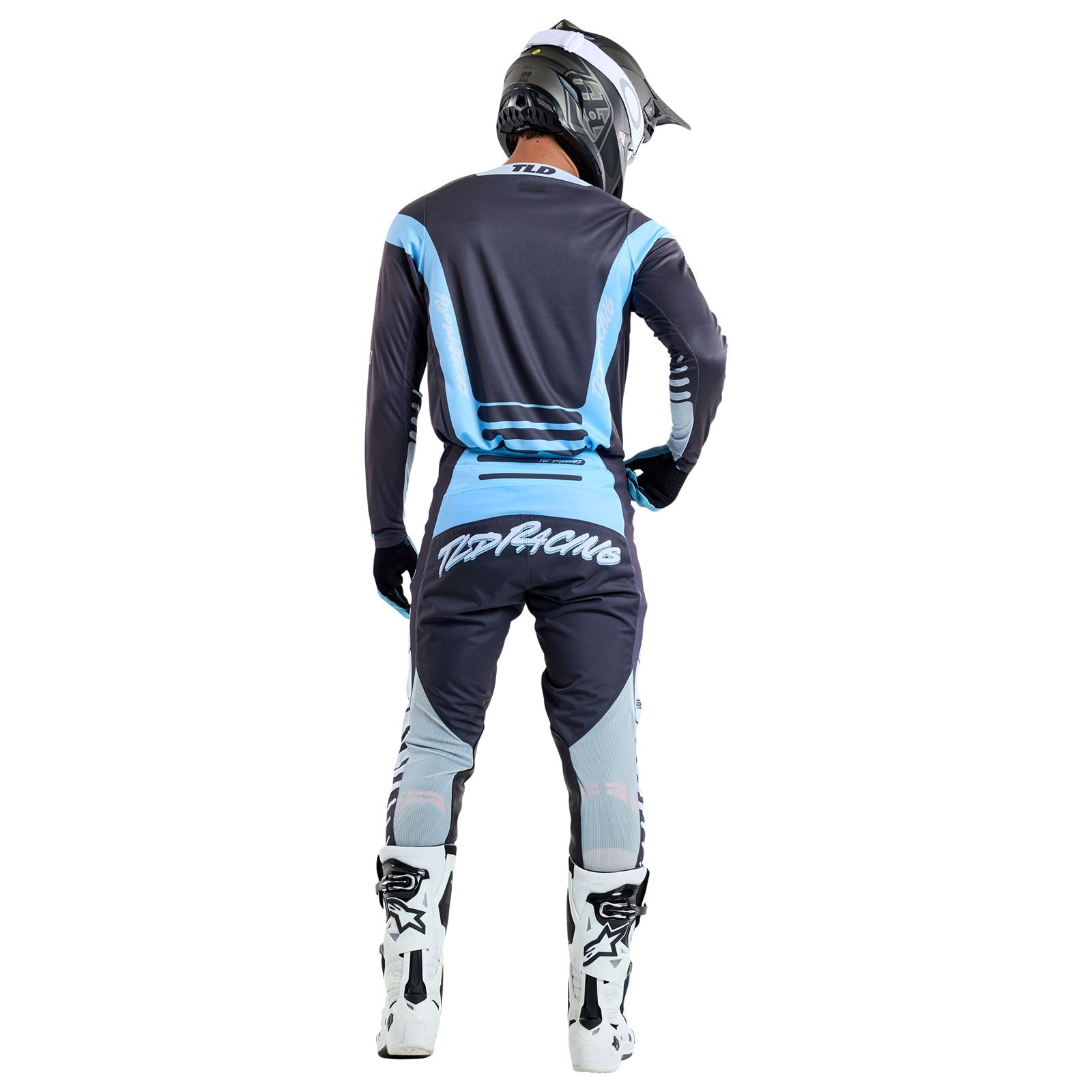TLD GP Pro-Trikot Fünfzig-50, Anthrazit/Rauchgrau