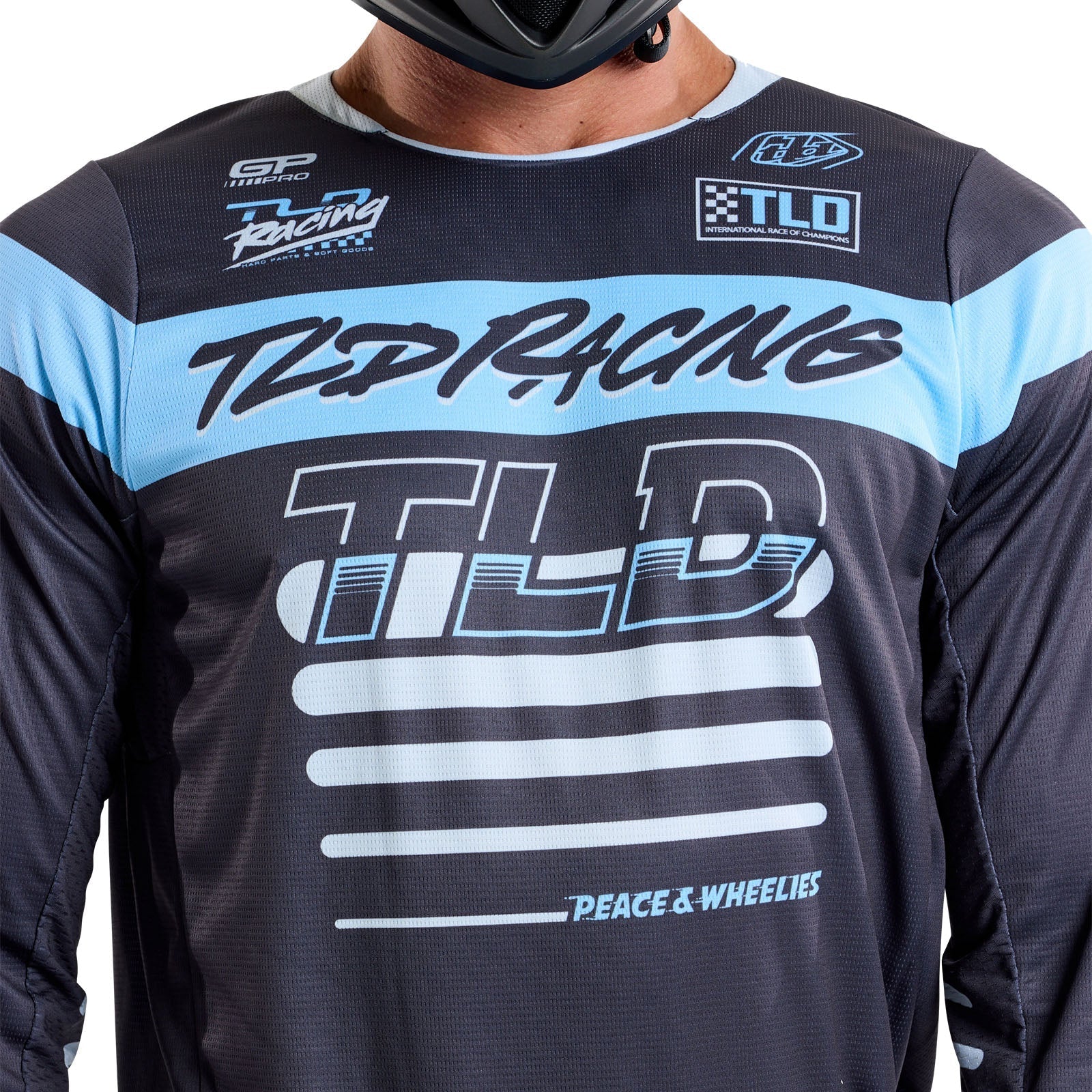 TLD GP Pro-Trikot Fünfzig-50, Anthrazit/Rauchgrau