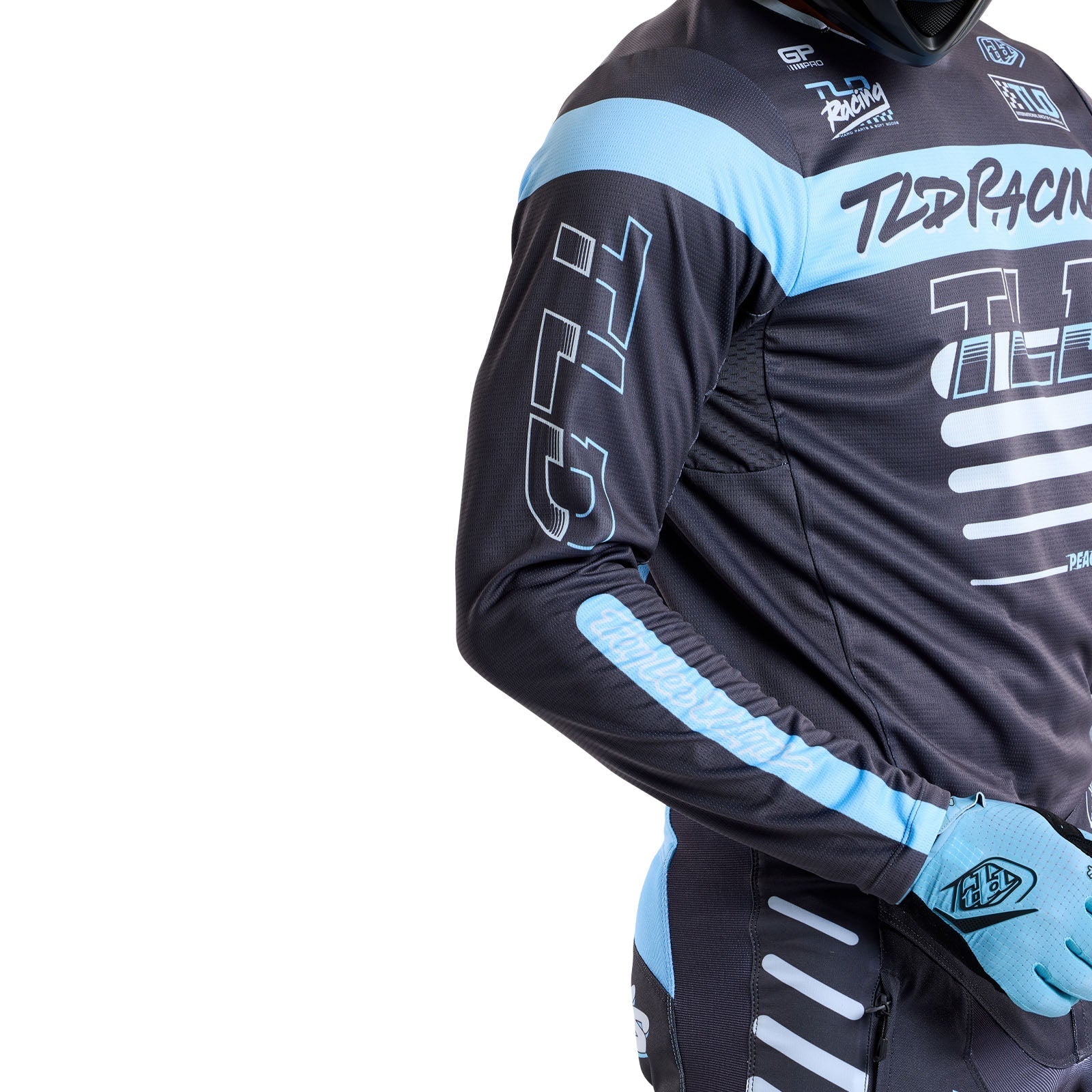 TLD GP Pro-Trikot Fünfzig-50, Anthrazit/Rauchgrau