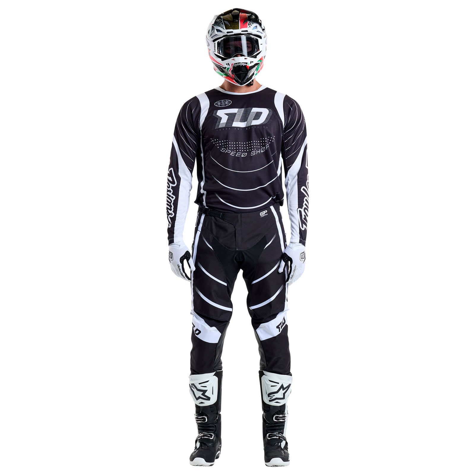 TLD GP Pro-Trikot Spun, Schwarz
