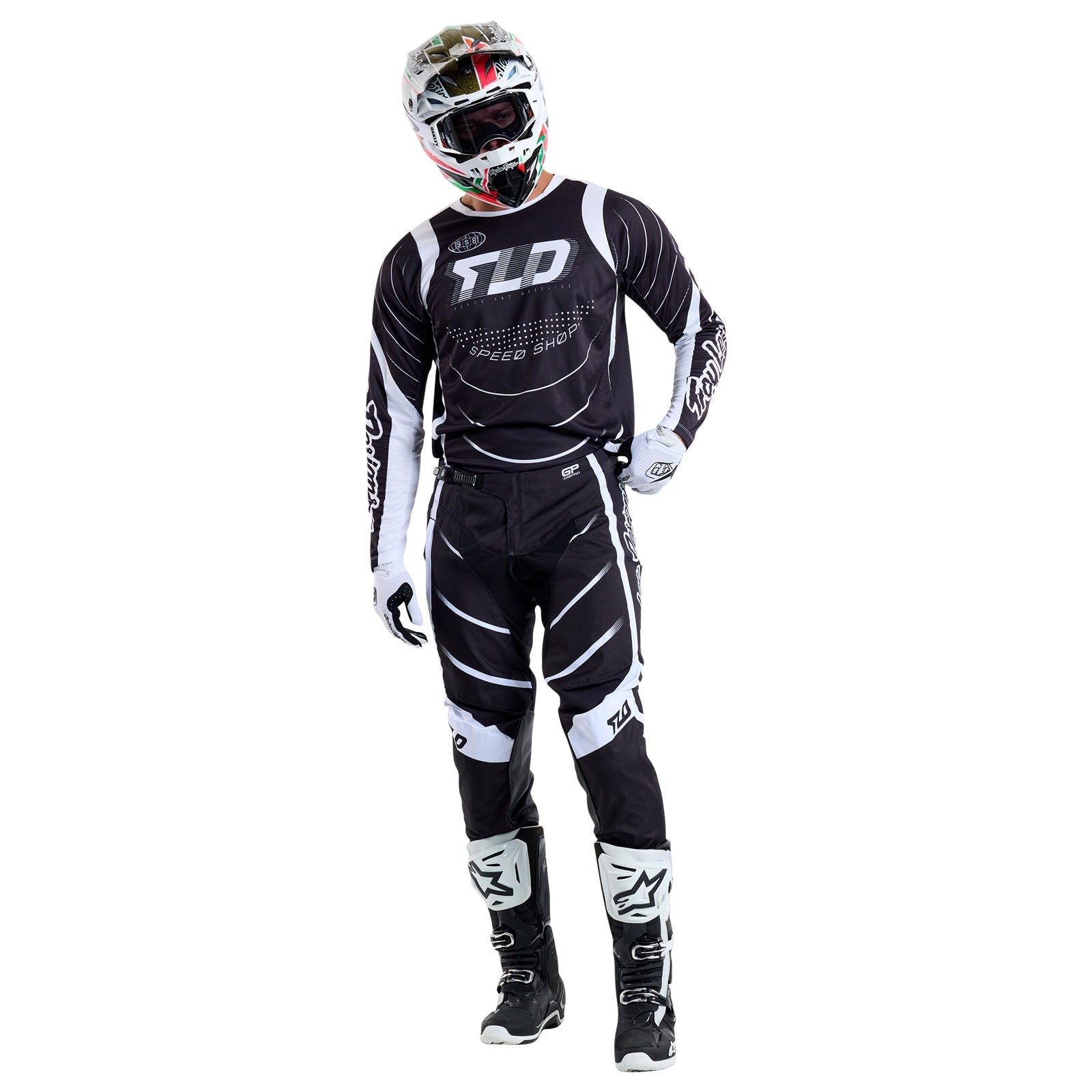 TLD GP Pro-Trikot Spun, Schwarz