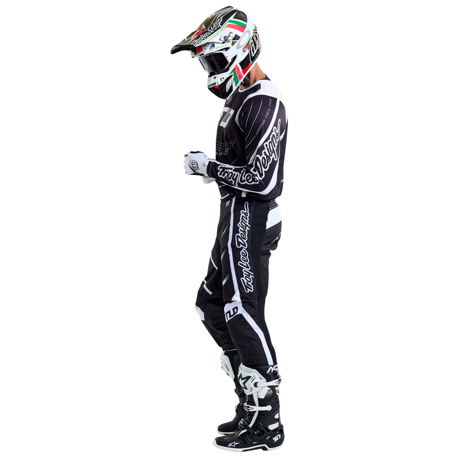 TLD GP Pro-Trikot Spun, Schwarz