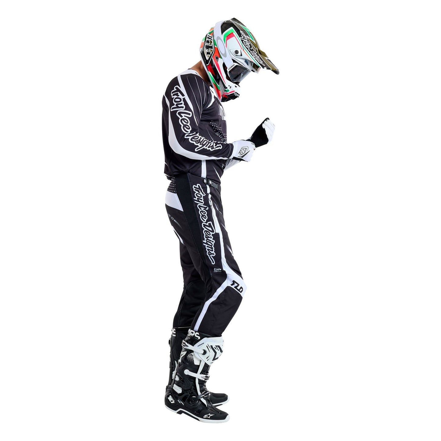 TLD GP Pro-Trikot Spun, Schwarz