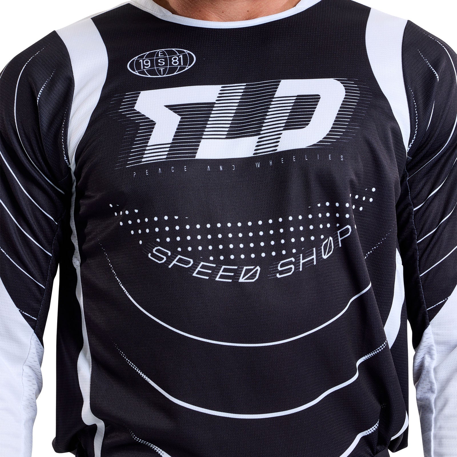 TLD GP Pro-Trikot Spun, Schwarz