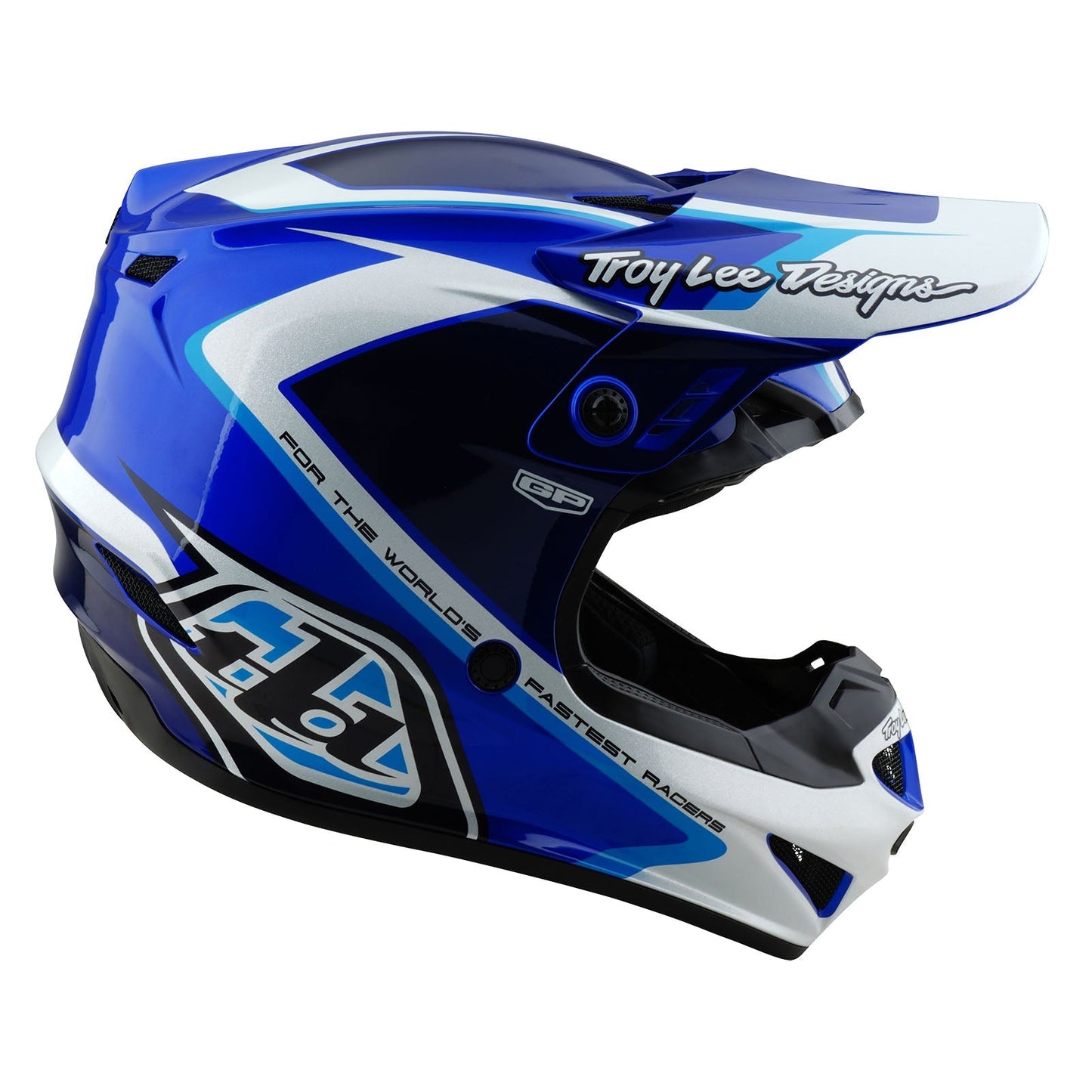 TLD GP-Helm Shutter, Blau