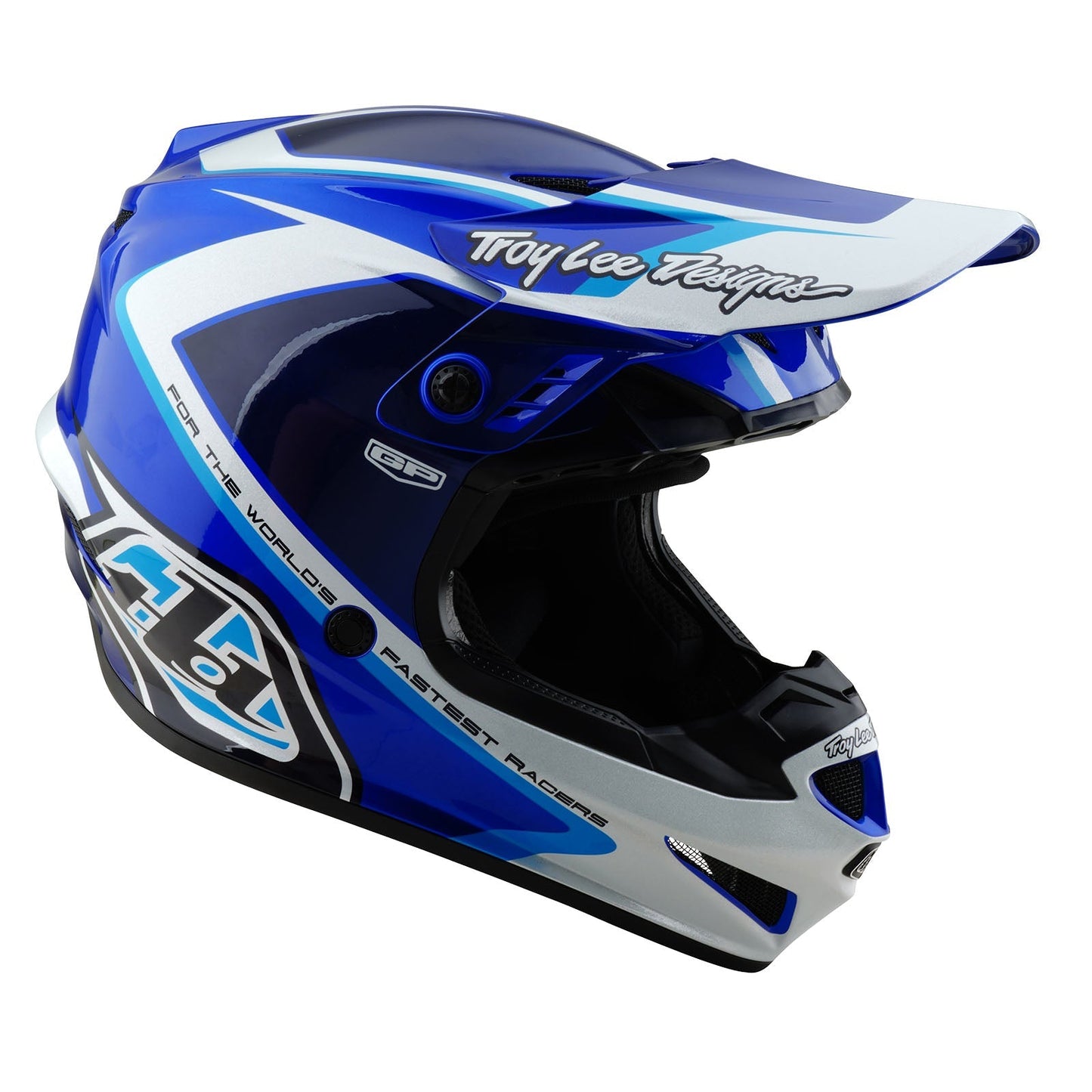 TLD GP-Helm Shutter, Blau
