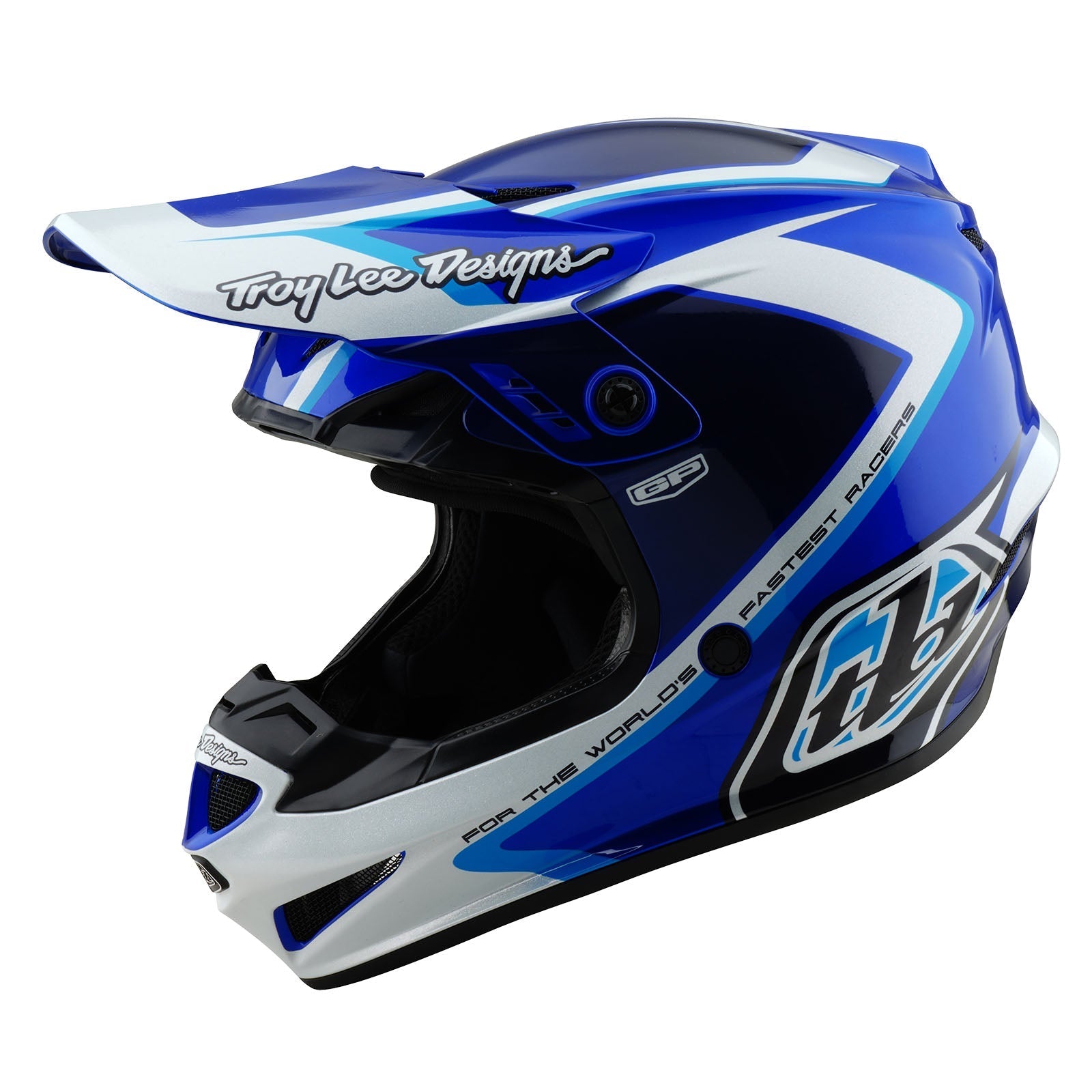 TLD GP-Helm Shutter, Blau